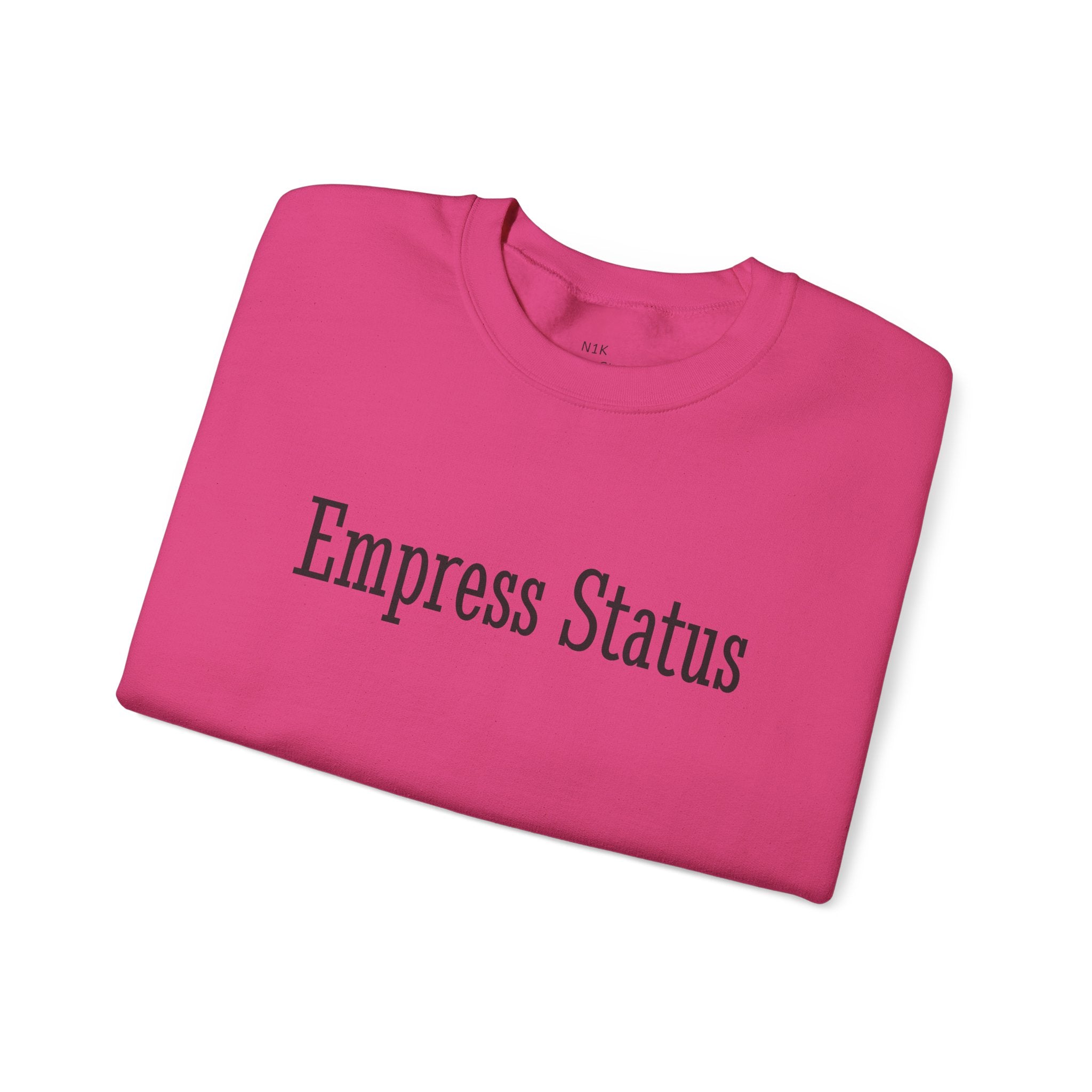 Empress Status Black Glitter Print Unisex Heavy Blend™ Crewneck Sweatshirt