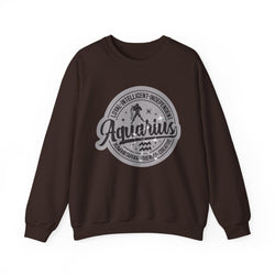 Aquarius Zodiac Unisex Casual Crewneck Sweatshirt