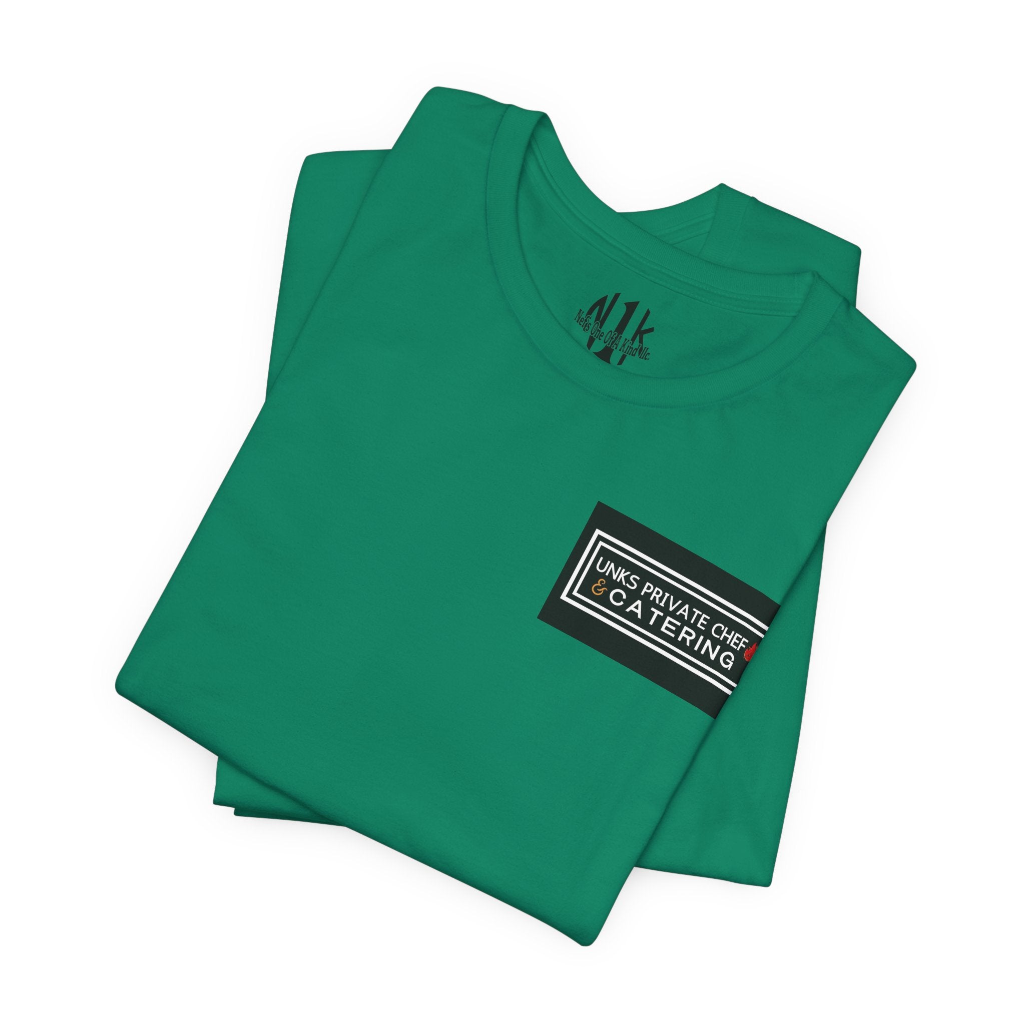 Unks Catering Custom Casual Unisex Tee for Every Occasion, Short Sleeve Shirt, Great for Gifts, Summer Wear, Everyday Comfort