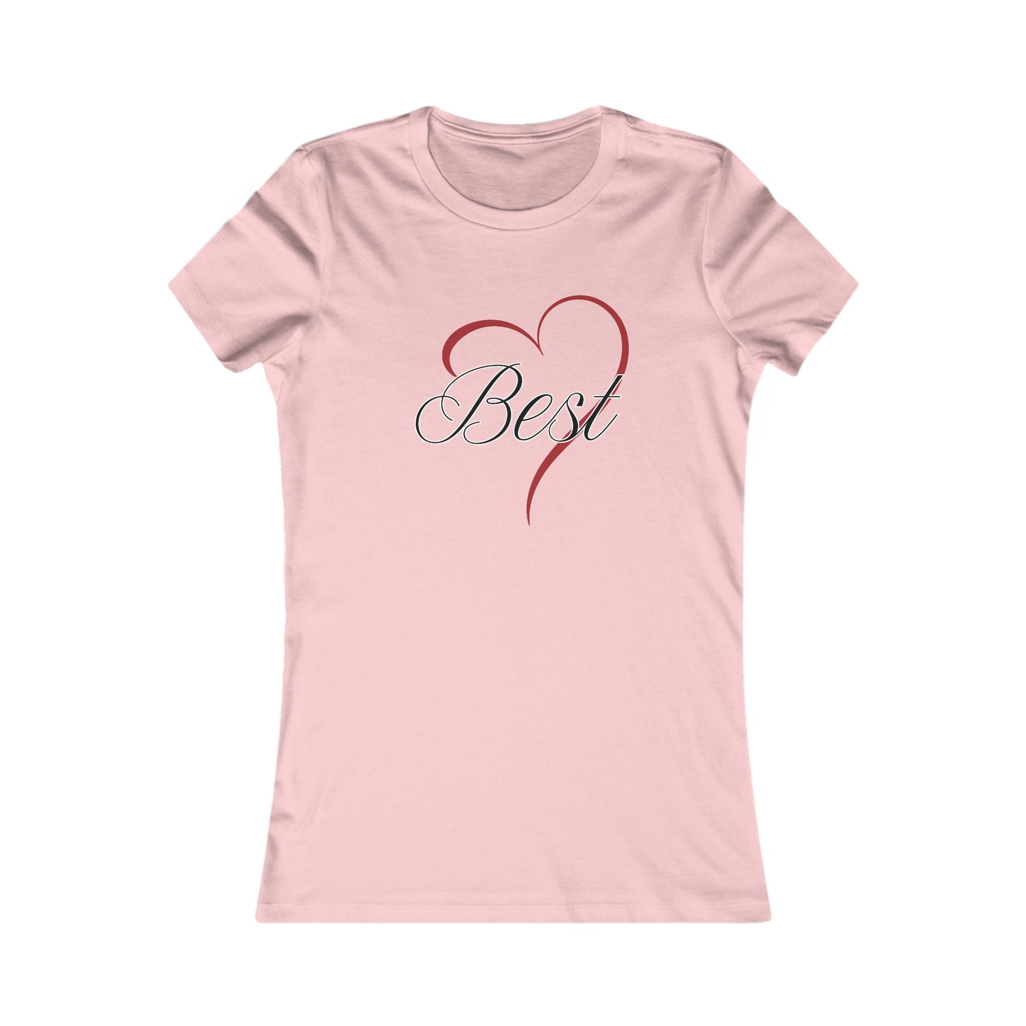 Best (Friend) Heart Women's Tee - Cute Gift for Holidays, Birthday, Friendship, Casual Wear, Love Themed Top