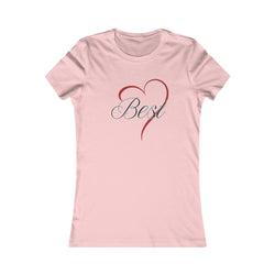 Best (Friend) Heart Women's Tee - Cute Gift for Holidays, Birthday, Friendship, Casual Wear, Love Themed Top