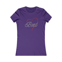 Best (Friend) Heart Women's Tee - Cute Gift for Holidays, Birthday, Friendship, Casual Wear, Love Themed Top