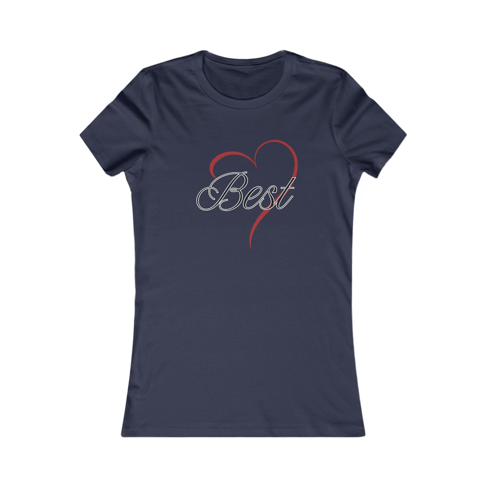 Best (Friend) Heart Women's Tee - Cute Gift for Holidays, Birthday, Friendship, Casual Wear, Love Themed Top