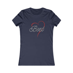 Best (Friend) Heart Women's Tee - Cute Gift for Holidays, Birthday, Friendship, Casual Wear, Love Themed Top