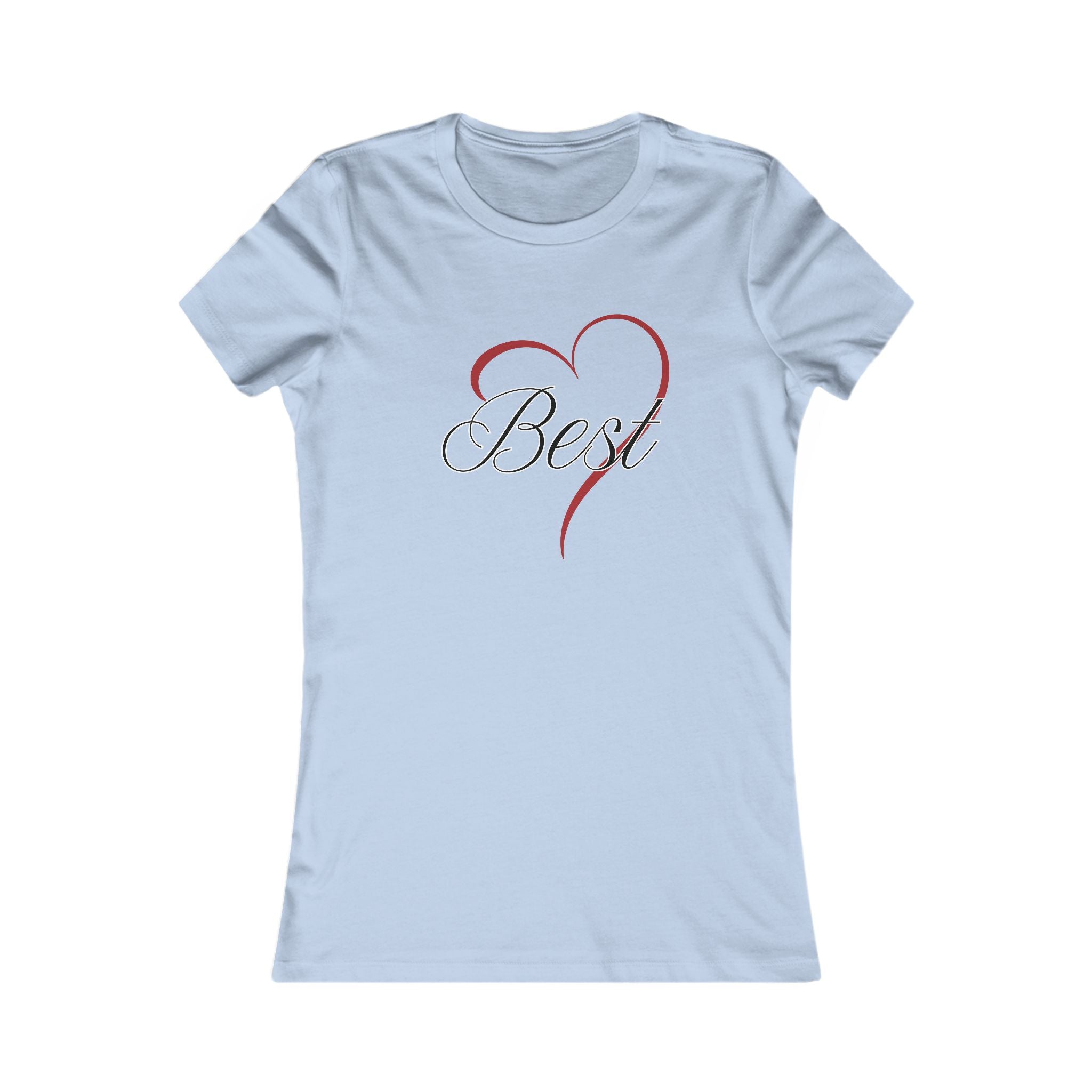 Best (Friend) Heart Women's Tee - Cute Gift for Holidays, Birthday, Friendship, Casual Wear, Love Themed Top