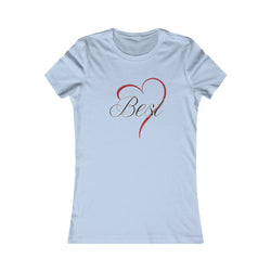 Best (Friend) Heart Women's Tee - Cute Gift for Holidays, Birthday, Friendship, Casual Wear, Love Themed Top