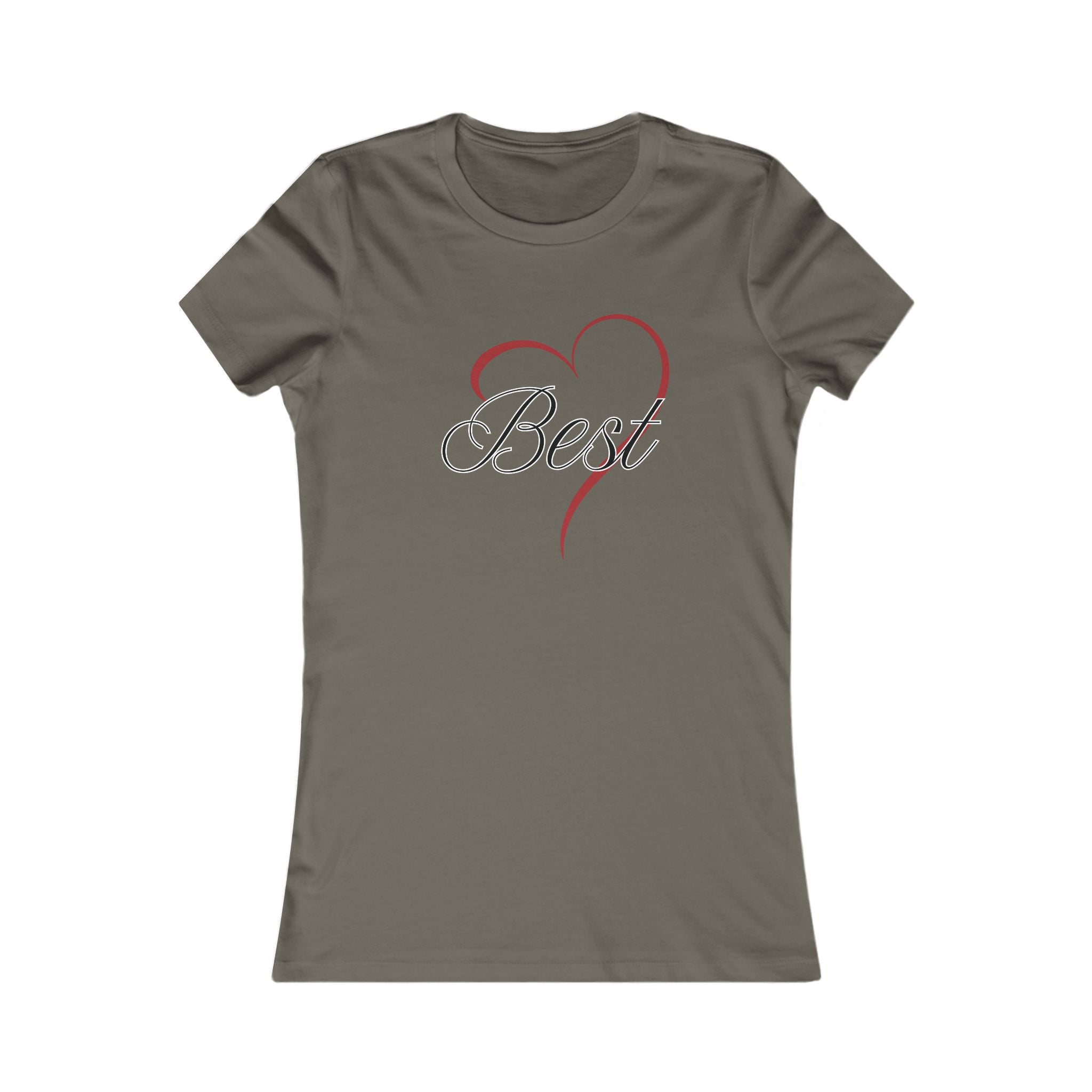 Best (Friend) Heart Women's Tee - Cute Gift for Holidays, Birthday, Friendship, Casual Wear, Love Themed Top