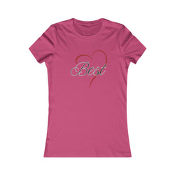 Best (Friend) Heart Women's Tee - Cute Gift for Holidays, Birthday, Friendship, Casual Wear, Love Themed Top