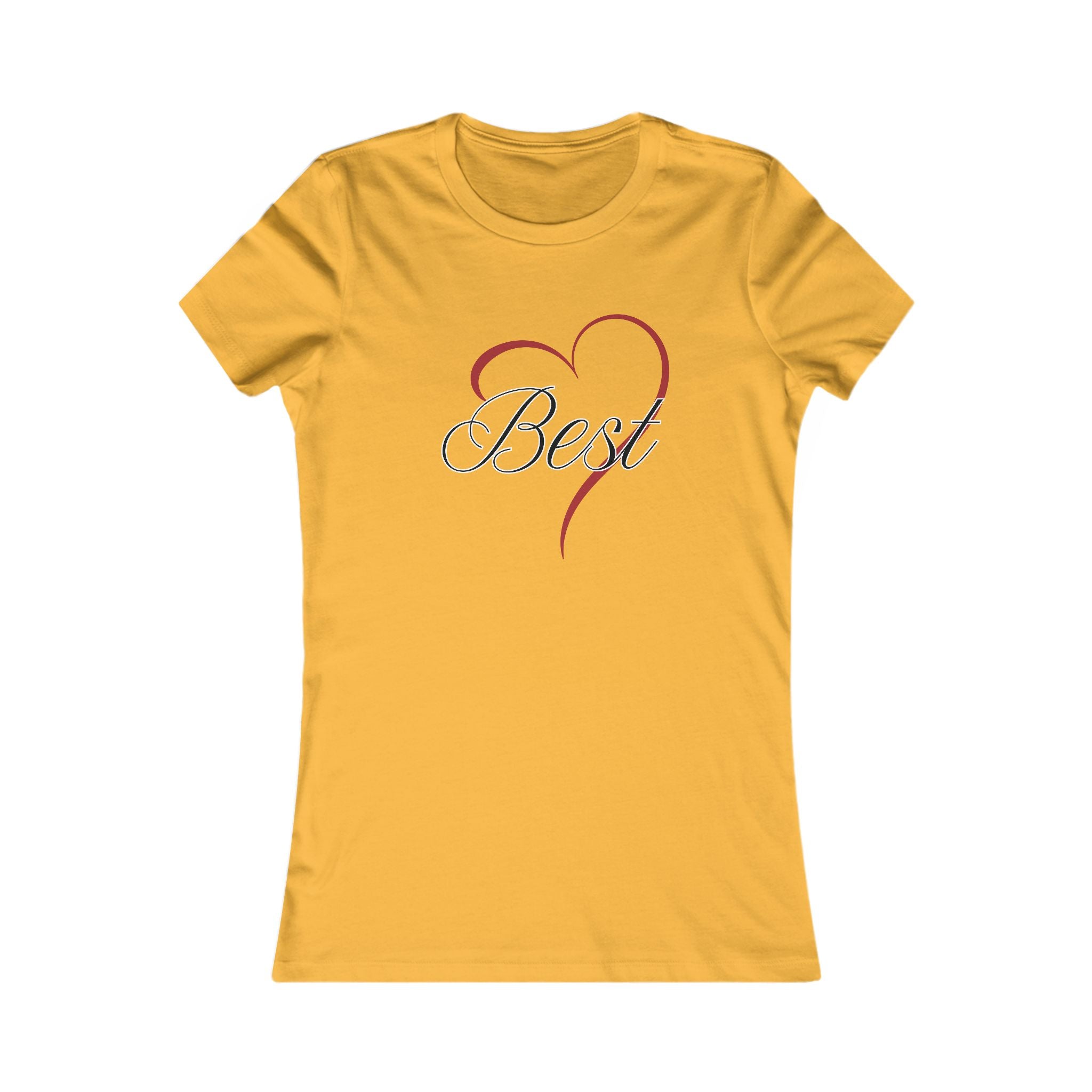 Best (Friend) Heart Women's Tee - Cute Gift for Holidays, Birthday, Friendship, Casual Wear, Love Themed Top