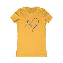 Best (Friend) Heart Women's Tee - Cute Gift for Holidays, Birthday, Friendship, Casual Wear, Love Themed Top