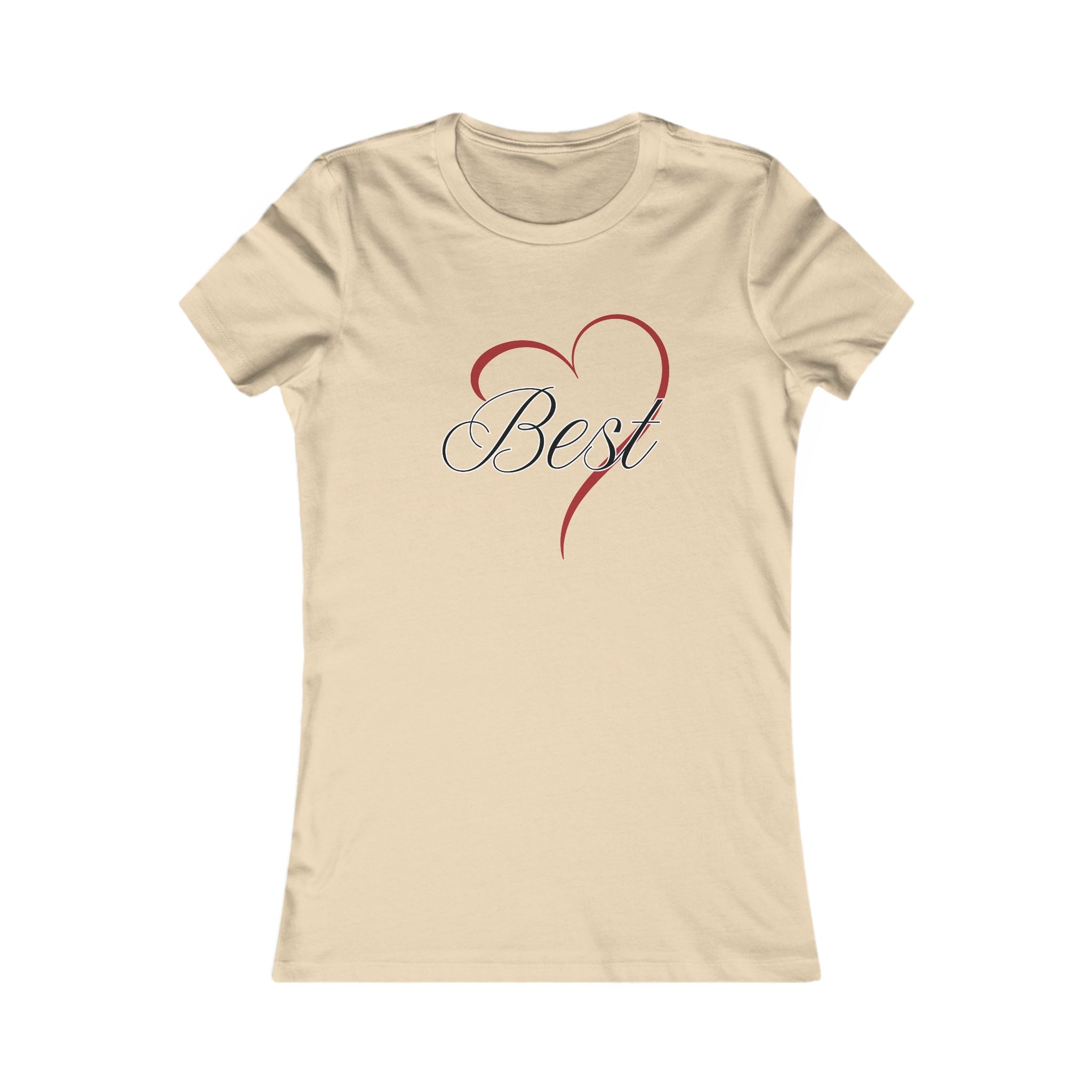 Best (Friend) Heart Women's Tee - Cute Gift for Holidays, Birthday, Friendship, Casual Wear, Love Themed Top