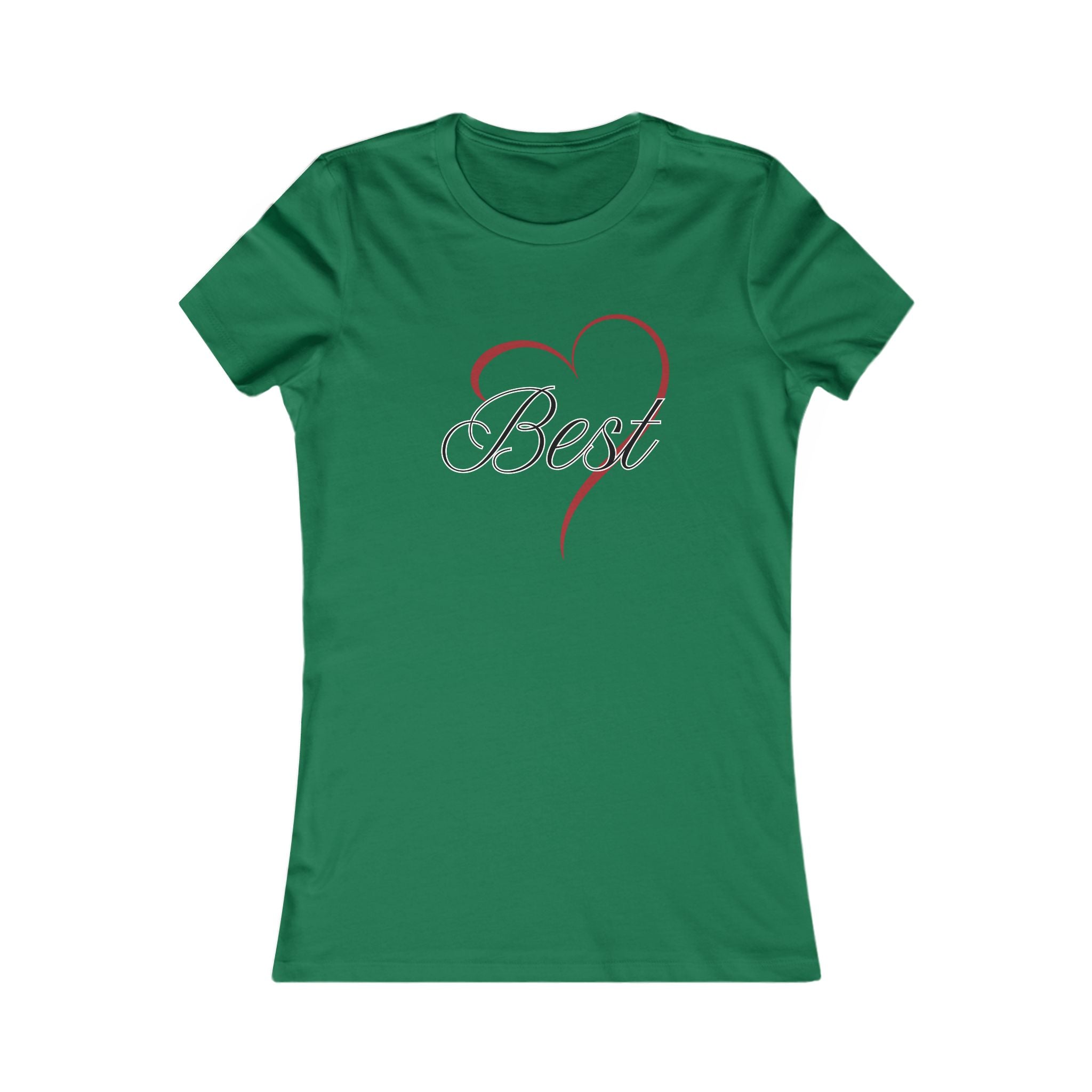 Best (Friend) Heart Women's Tee - Cute Gift for Holidays, Birthday, Friendship, Casual Wear, Love Themed Top