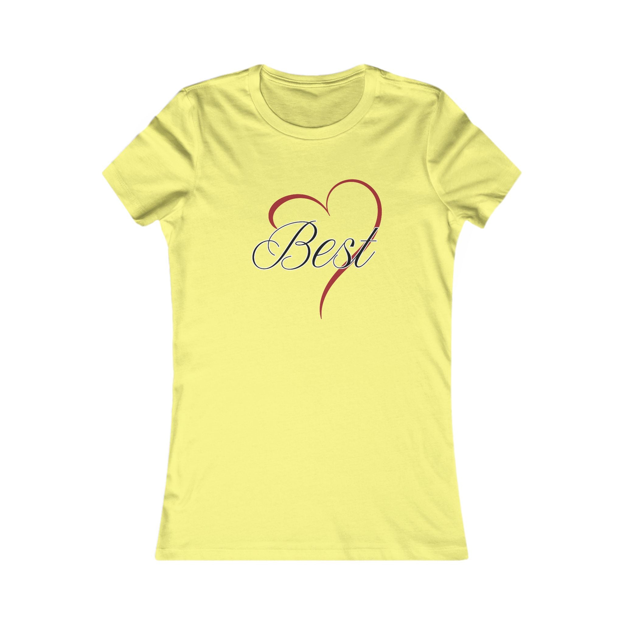 Best (Friend) Heart Women's Tee - Cute Gift for Holidays, Birthday, Friendship, Casual Wear, Love Themed Top