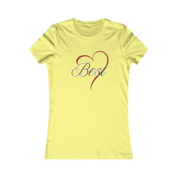 Best (Friend) Heart Women's Tee - Cute Gift for Holidays, Birthday, Friendship, Casual Wear, Love Themed Top
