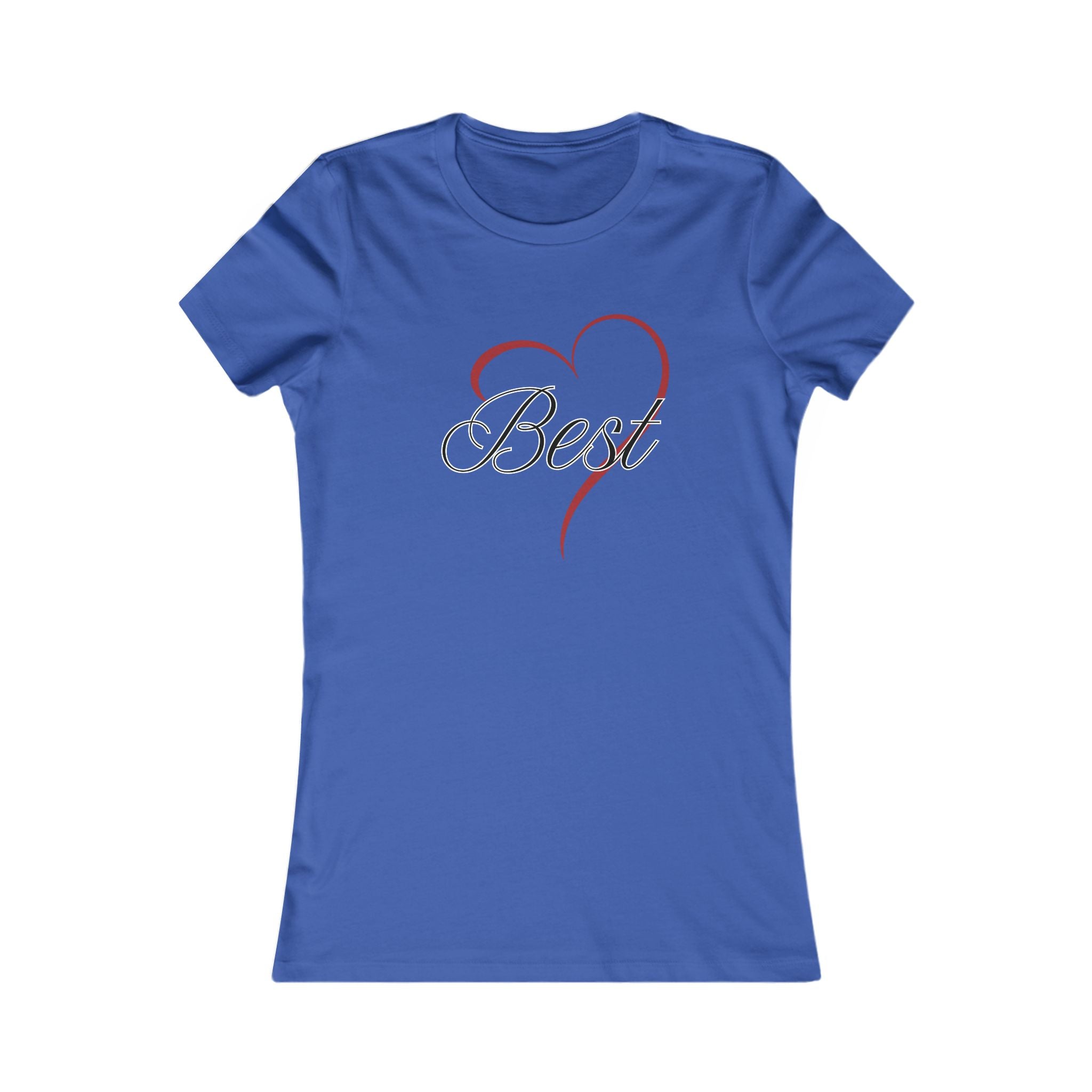 Best (Friend) Heart Women's Tee - Cute Gift for Holidays, Birthday, Friendship, Casual Wear, Love Themed Top