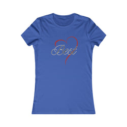 Best (Friend) Heart Women's Tee - Cute Gift for Holidays, Birthday, Friendship, Casual Wear, Love Themed Top