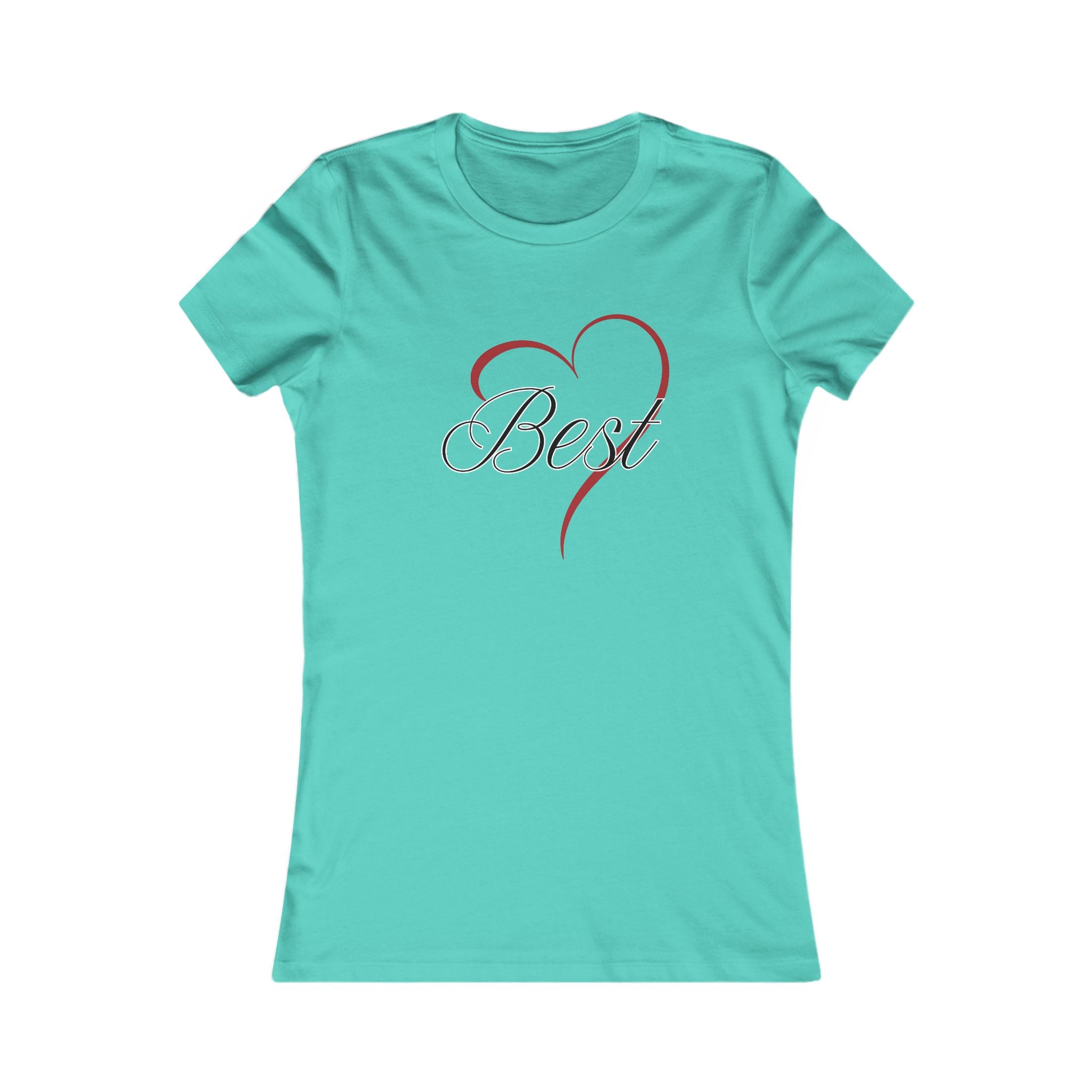Best (Friend) Heart Women's Tee - Cute Gift for Holidays, Birthday, Friendship, Casual Wear, Love Themed Top