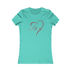 Best (Friend) Heart Women's Tee - Cute Gift for Holidays, Birthday, Friendship, Casual Wear, Love Themed Top