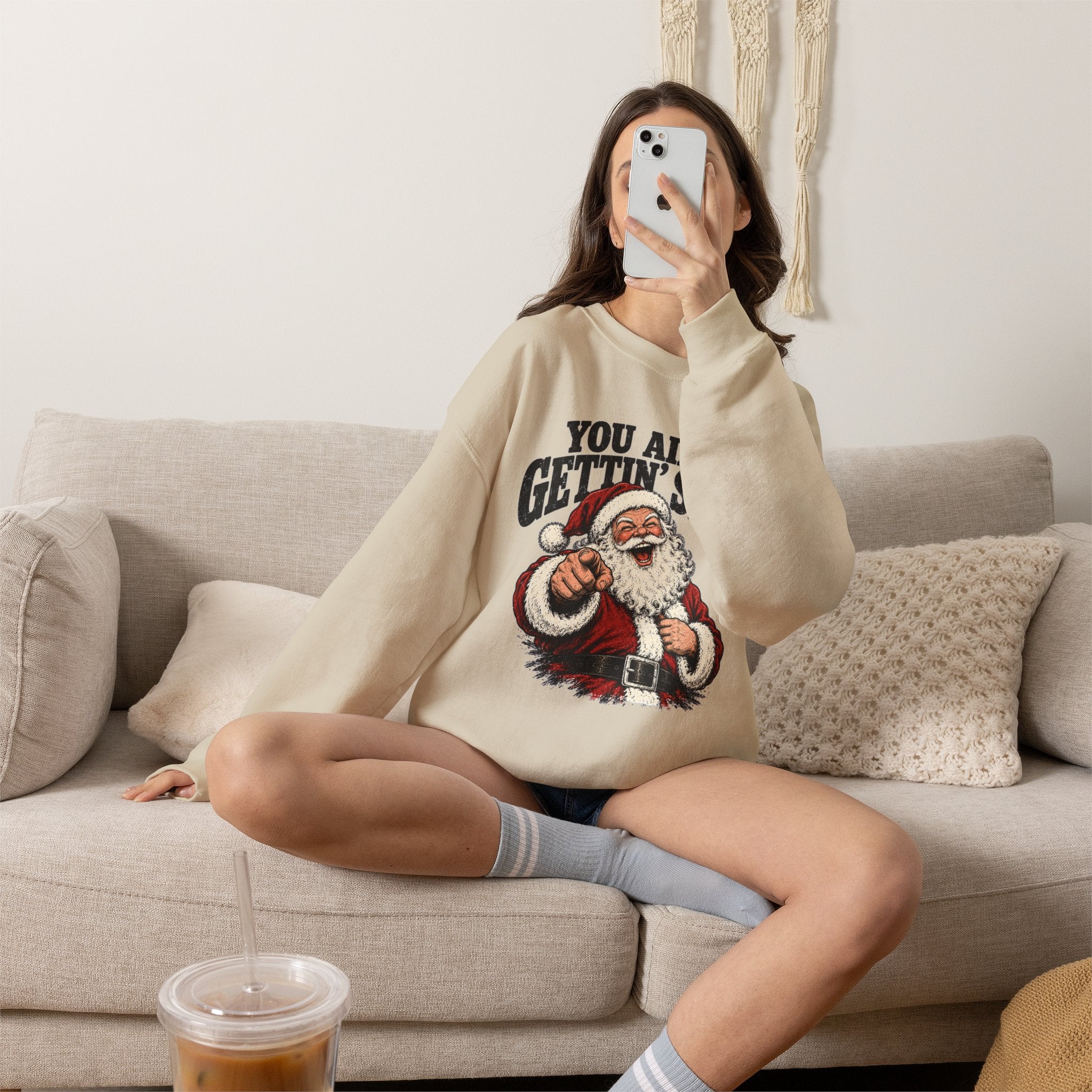 You Ain’t Gettin’ Sh*t Santa Christmas Sweatshirt