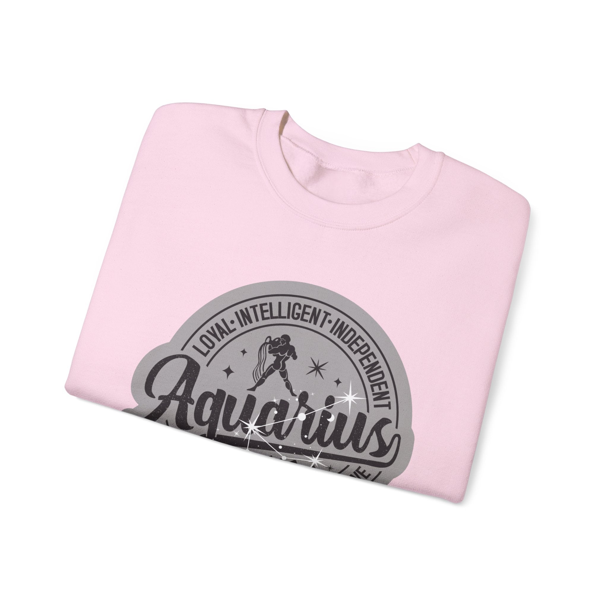 Aquarius Zodiac Unisex Casual Crewneck SweatshirtSweatshirtAquarius Zodiac Unisex Casual Crewneck Sweatshirt