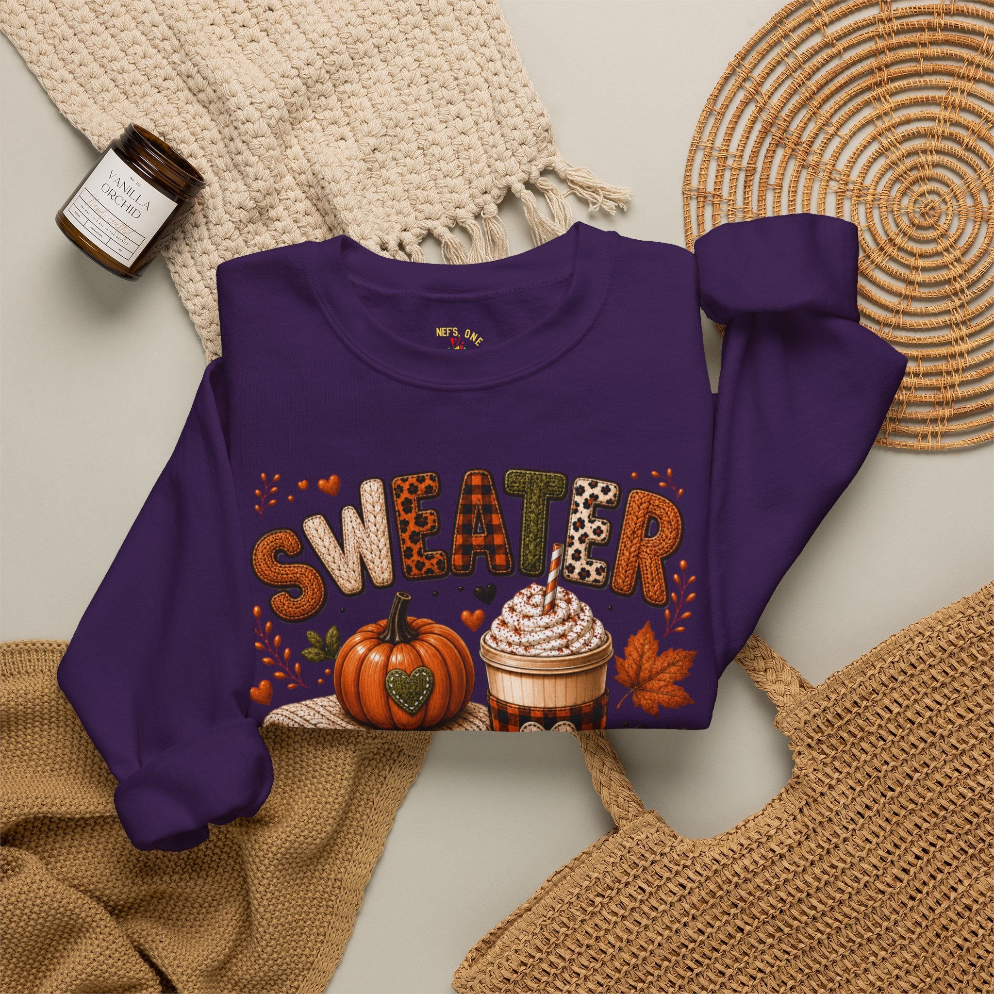 Sweater Weather Autumn Crewneck Sweatshirt