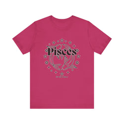 The Pisces Zodiac Unisex Casual Classic Jersey Short Sleeve Tee