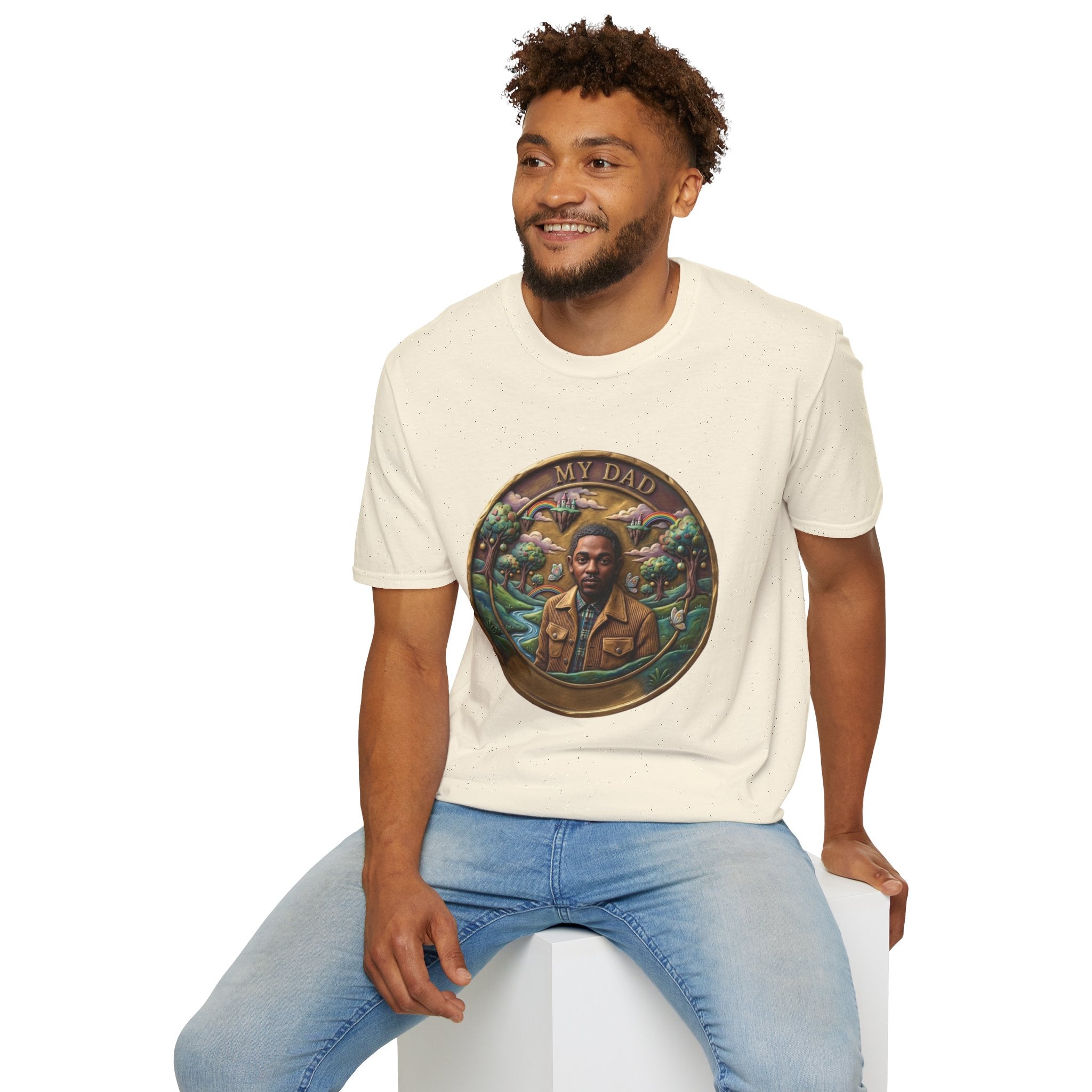 Todd Another Customized My Dad Portrait Coin Tee Graphic T-Shirt