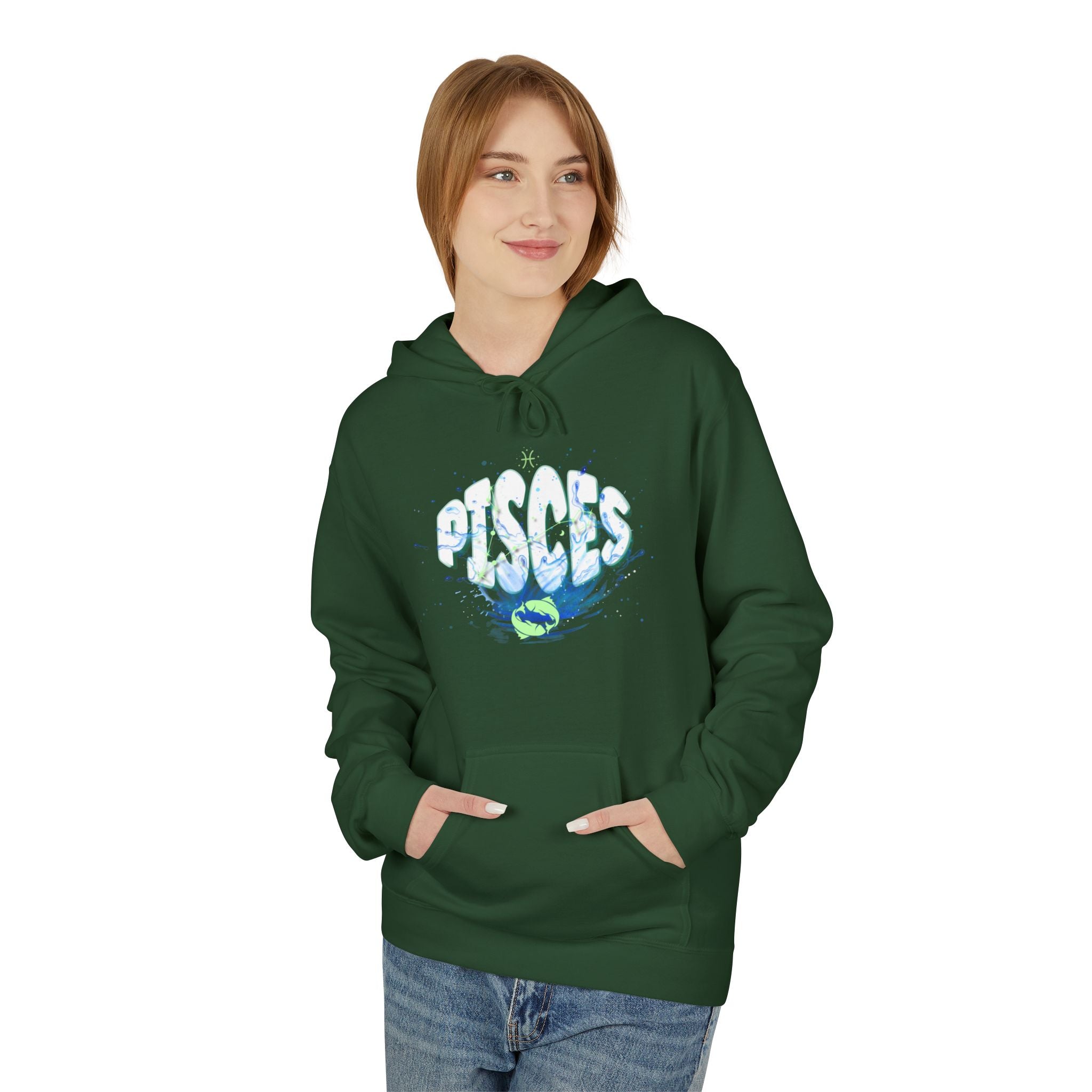 Pisces Zodiac Water Sign Hoodie — Astrological Star Sign Sweatshirt