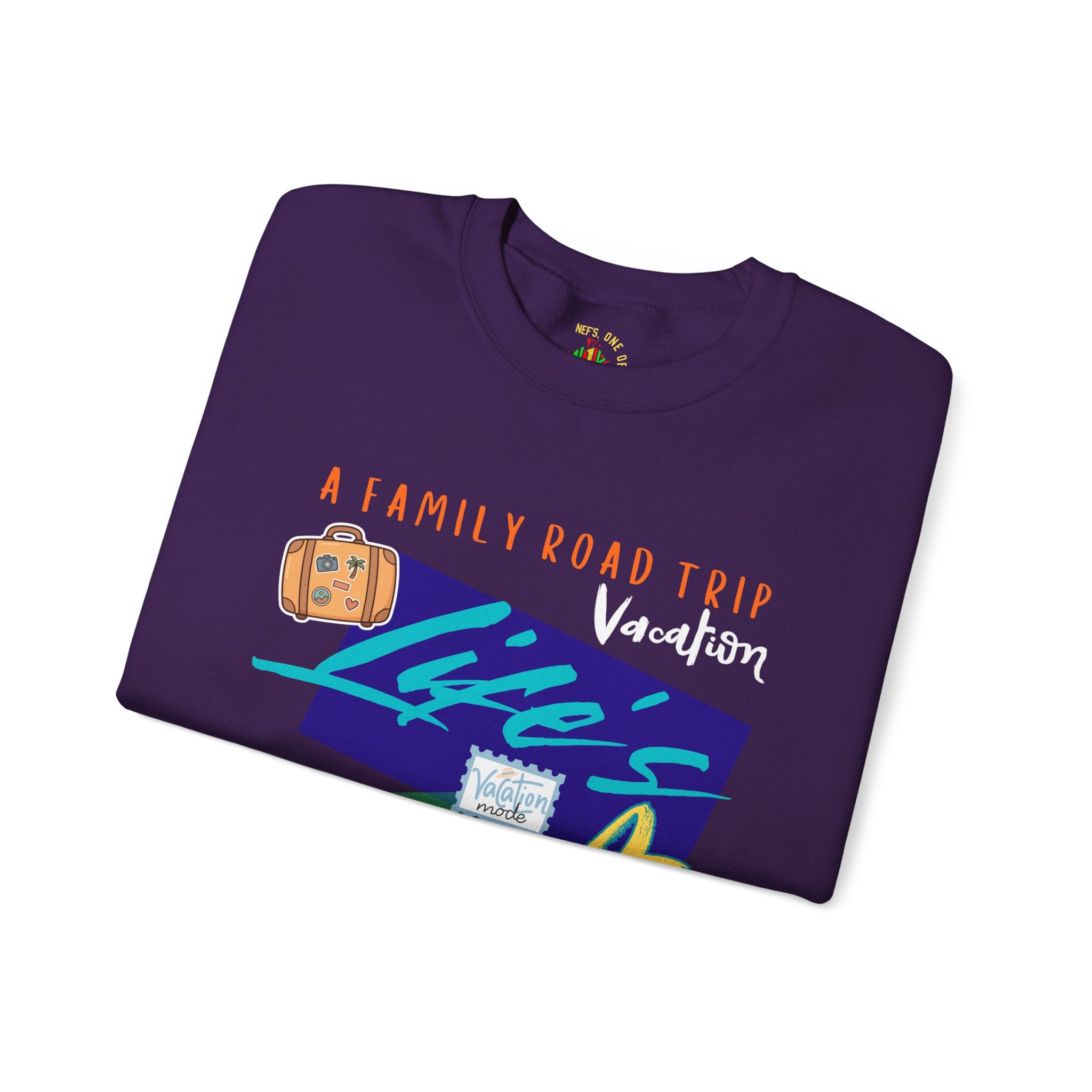 Road Trip T-Shirt — "Life's a Trip" Retro (Enter Family Name) on Back Travel Graphic