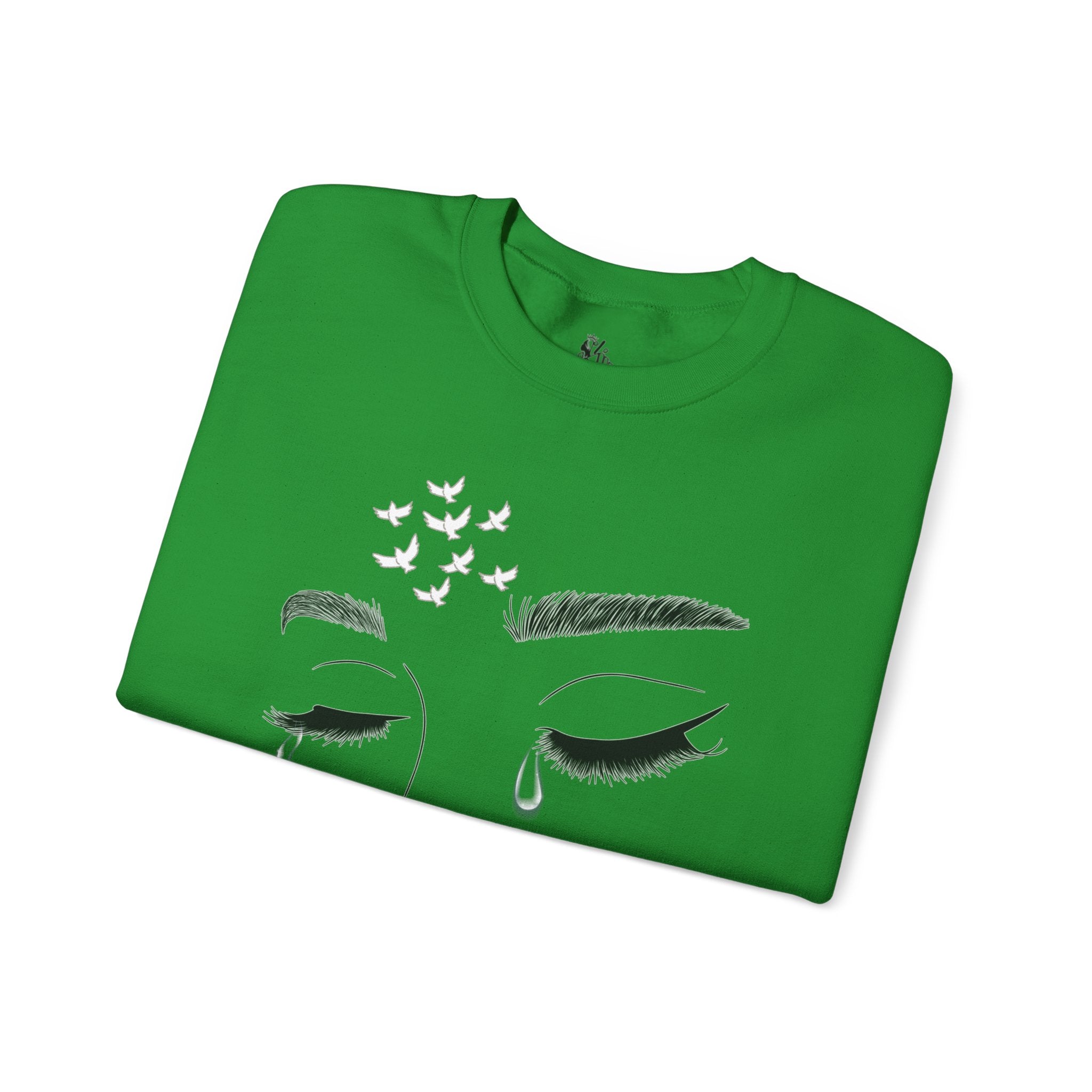 Tearful Eyes Crewneck Sweatshirt — Remember To Remember To Never Forget'