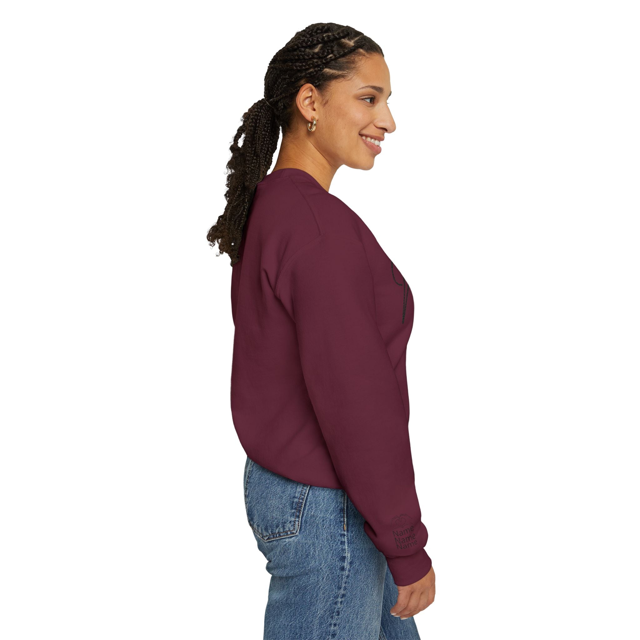 Mom Est. Year Embroidered Customizable Crewneck Sweatshirt