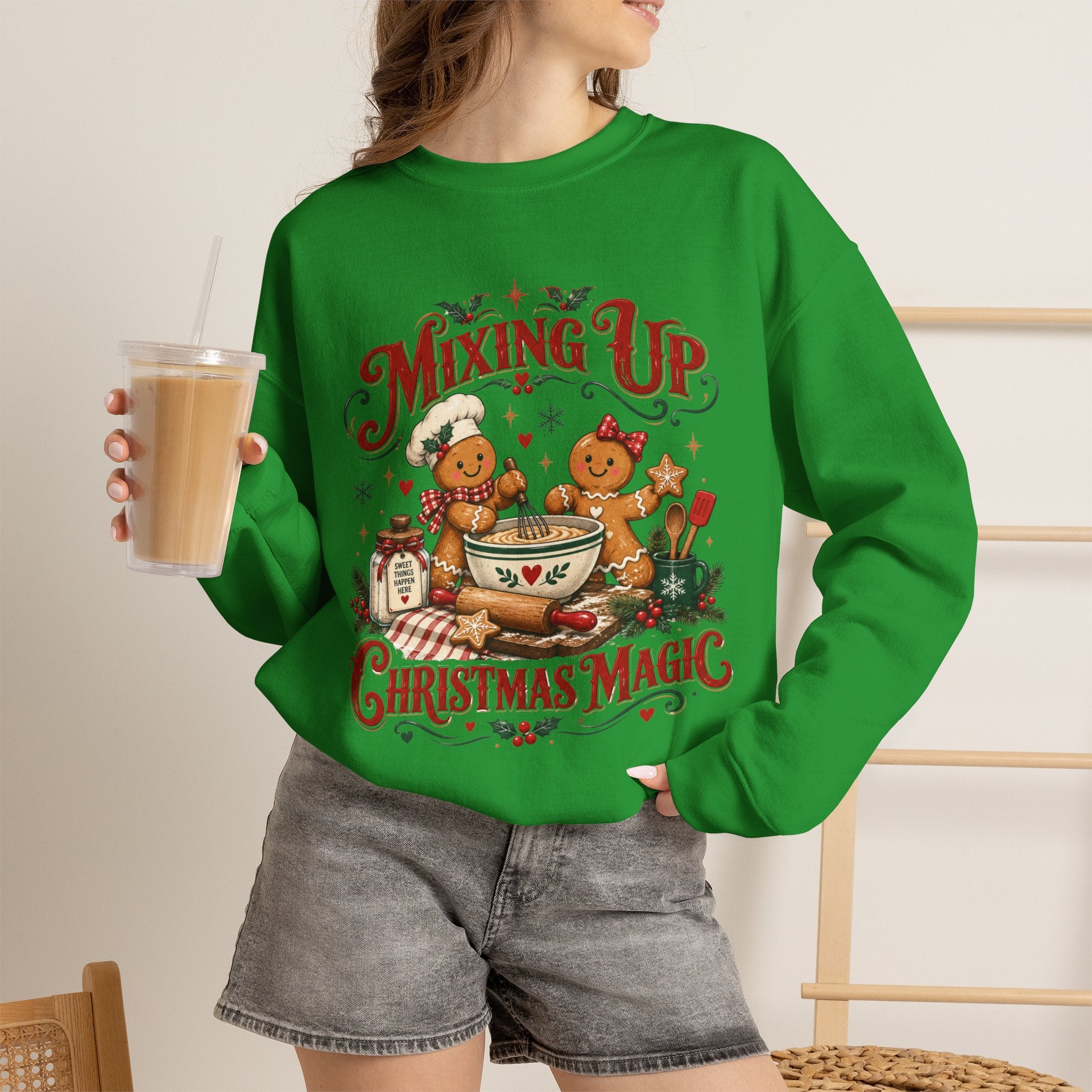 Mixing Up Ginger Bread Hot Chocolate Christmas