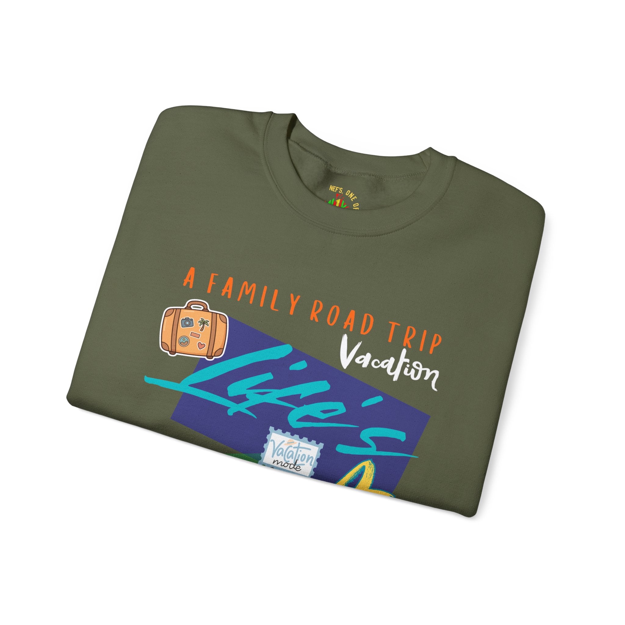 Road Trip T-Shirt — "Life's a Trip" Retro (Enter Family Name) on Back Travel Graphic