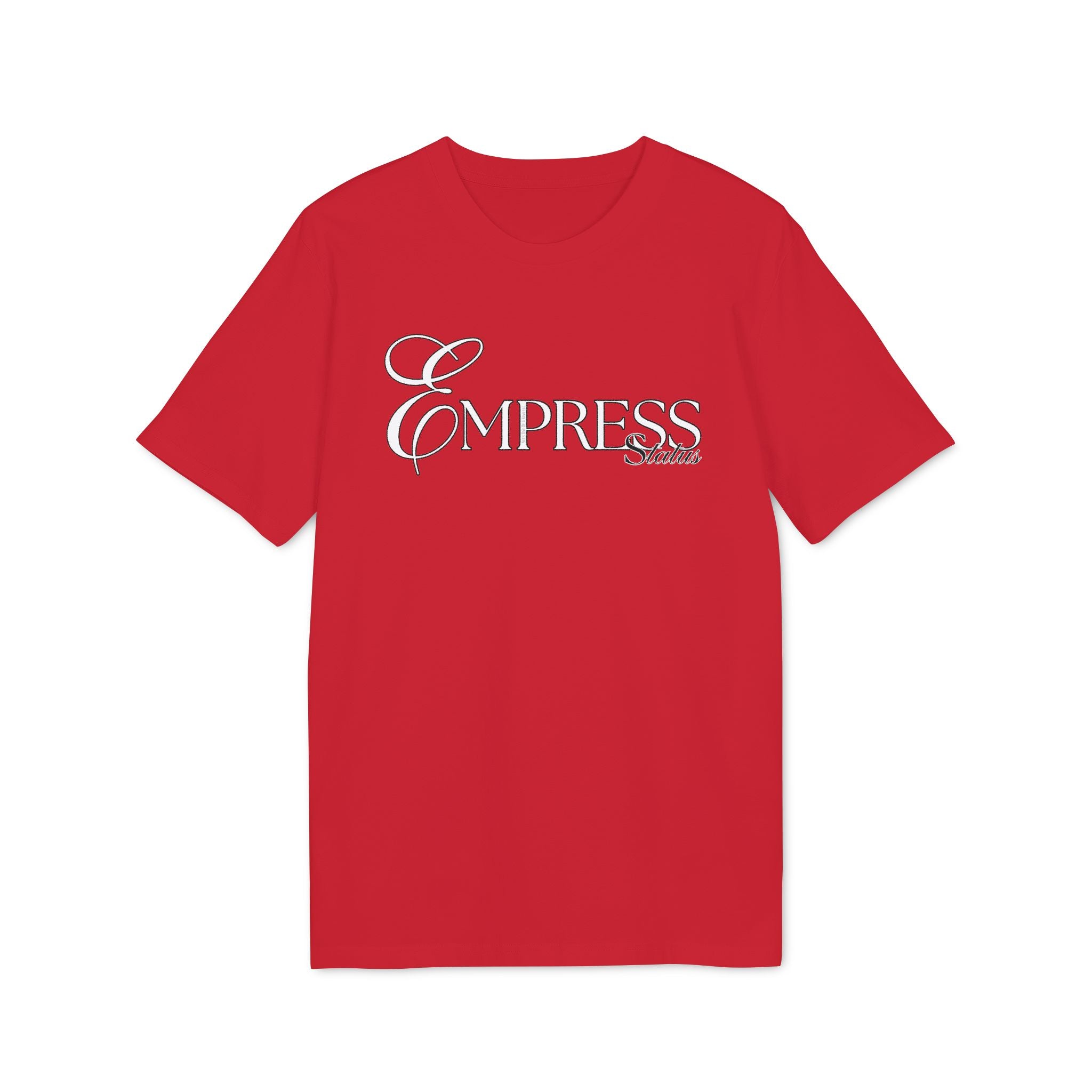 Empress Status Embroidered T-Shirt for Creators, Fashionable Graphic TT-ShirtEmpress Status Embroidered T-Shirt