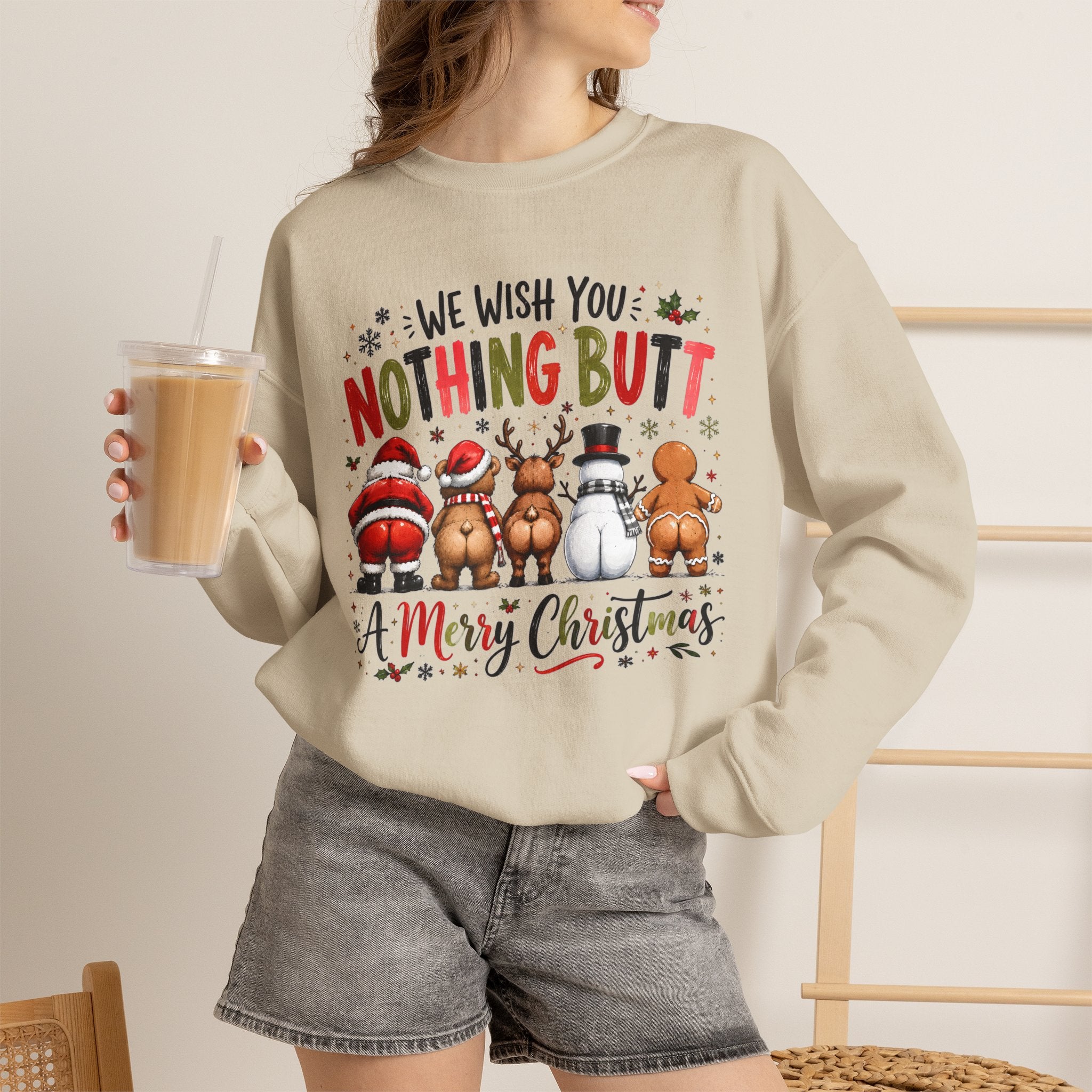 We Wish You Nothing But a Merry Christmas Crewneck Sweatshirt