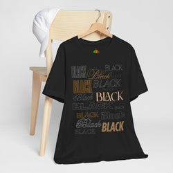 Black Text Unisex Tee, Casual Graphic T-Shirt for Fashion Lovers, Perfect Gift for All Occasions, Streetwear Style, Trendy Top