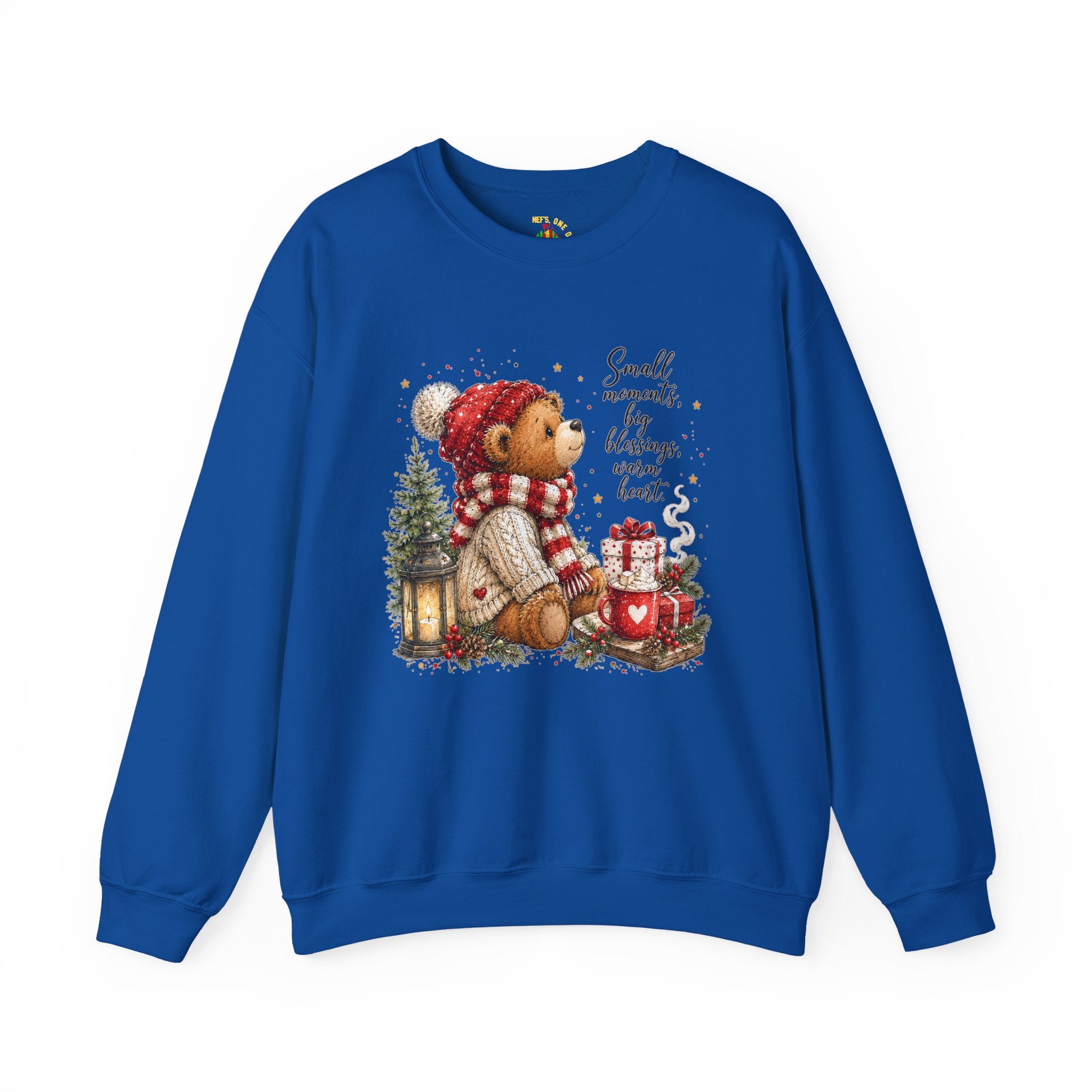 Christmas Bear Crewneck Sweatshirt – Cozy Holiday Teddy Bear Design
