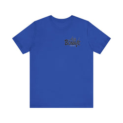 His Bonnie to Her Clyde Valentine Casual Soft Unisex Jersey Crew Neck Short Sleeve Tee Express Delivery available