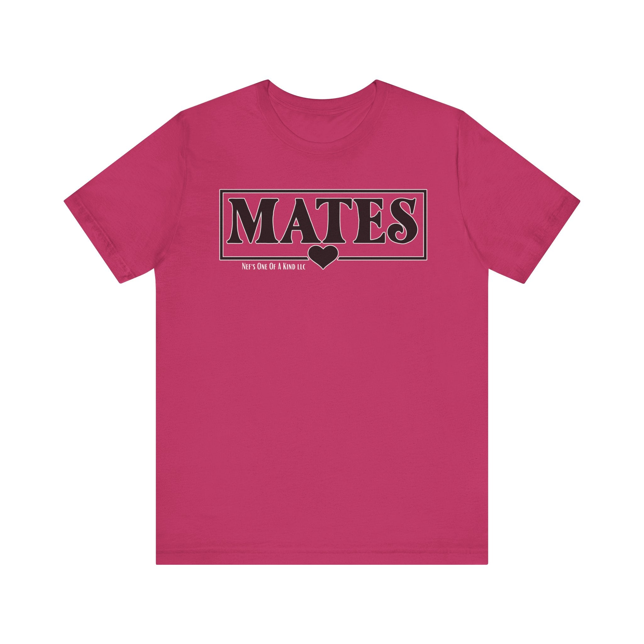 Mates with Soul Valentine Casual Soft Unisex Jersey Crew Neck Short Sleeve Tee