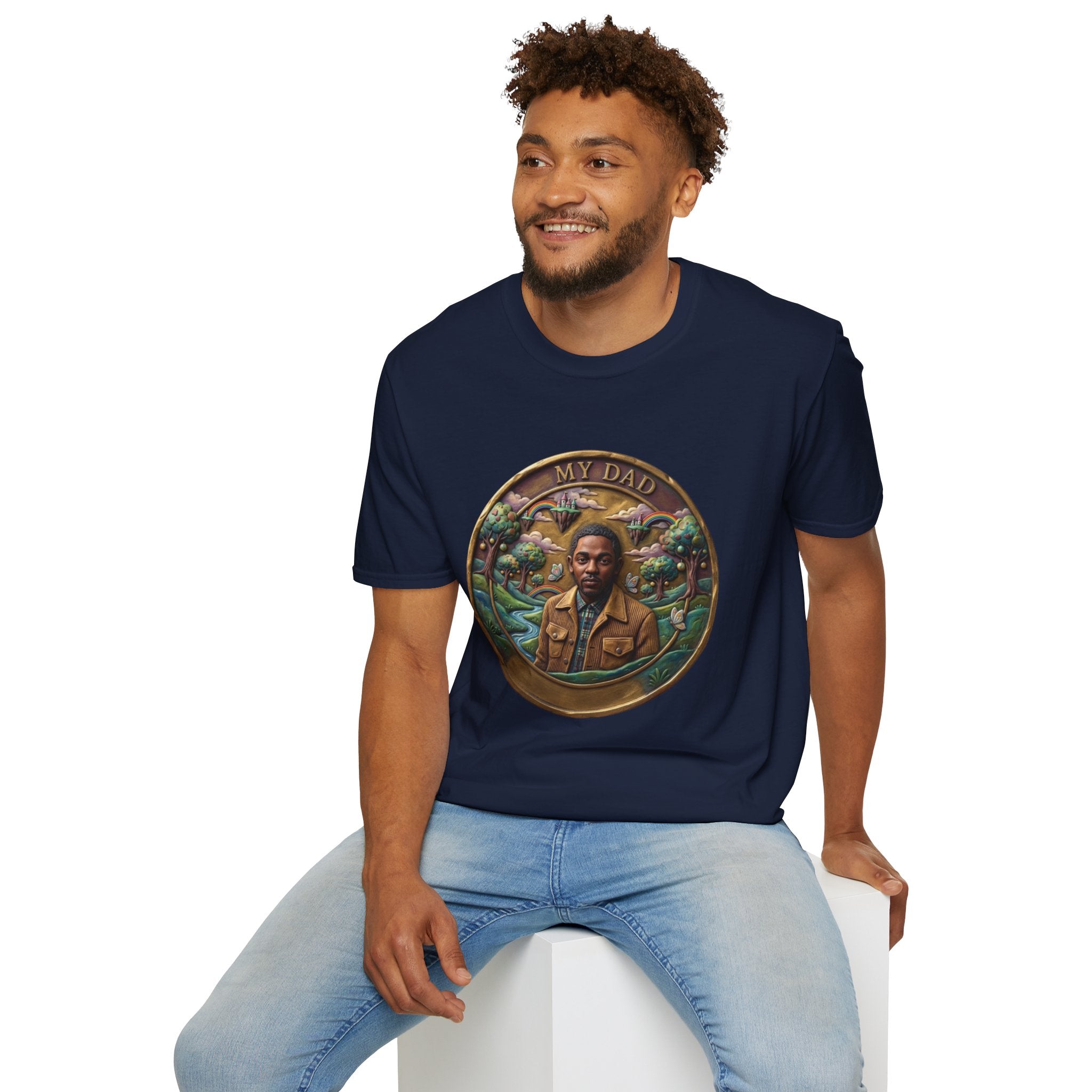 Todd Another Customized My Dad Portrait Coin Tee Graphic T-Shirt