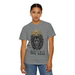 Big Leo Lion Graphic T-Shirt, Unisex Tee, Animal Lover Gift, Birthday Shirt, Astrology Apparel, Comfortable Everyday Wear