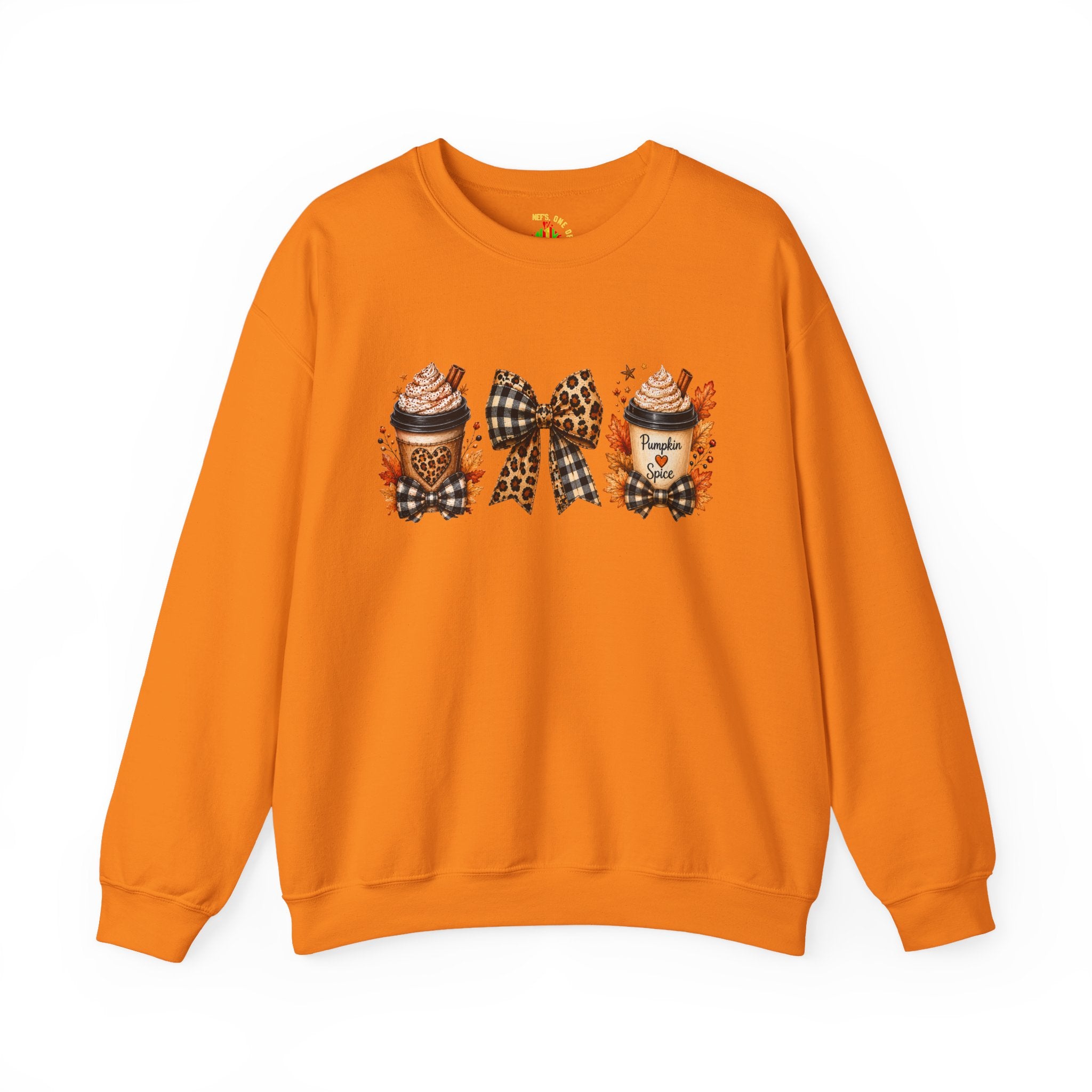 Festive Leopard Bow Christmas Crewneck Sweatshirt