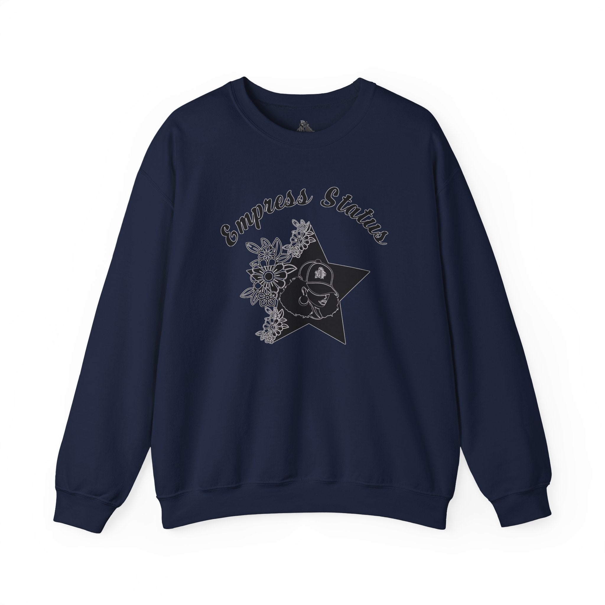 Empress Black Girl Floral Status Unisex Sweatshirt