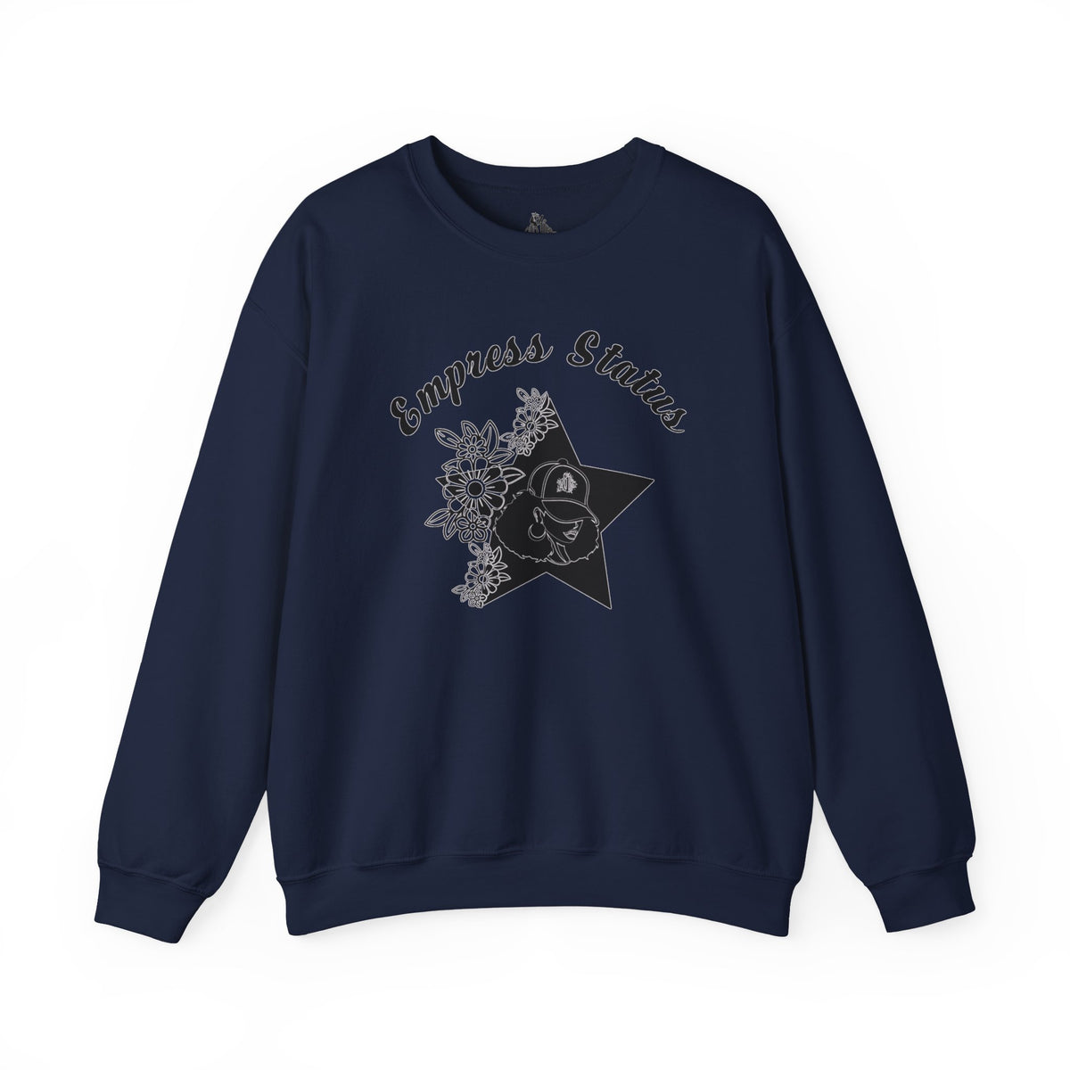 Empress Black Girl Floral Status Unisex Sweatshirt