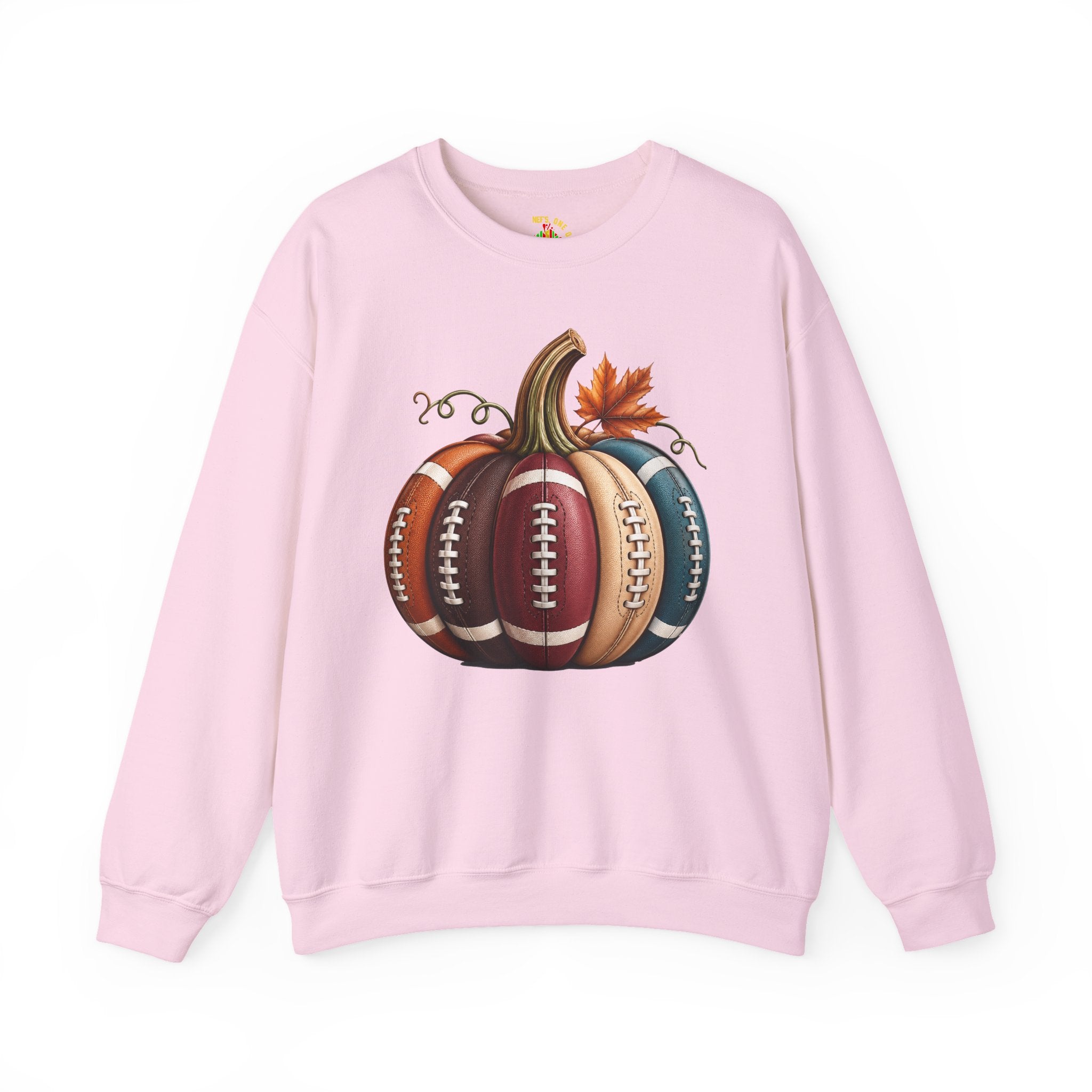 Fall Football Pumpkin Crewneck Sweatshirt
