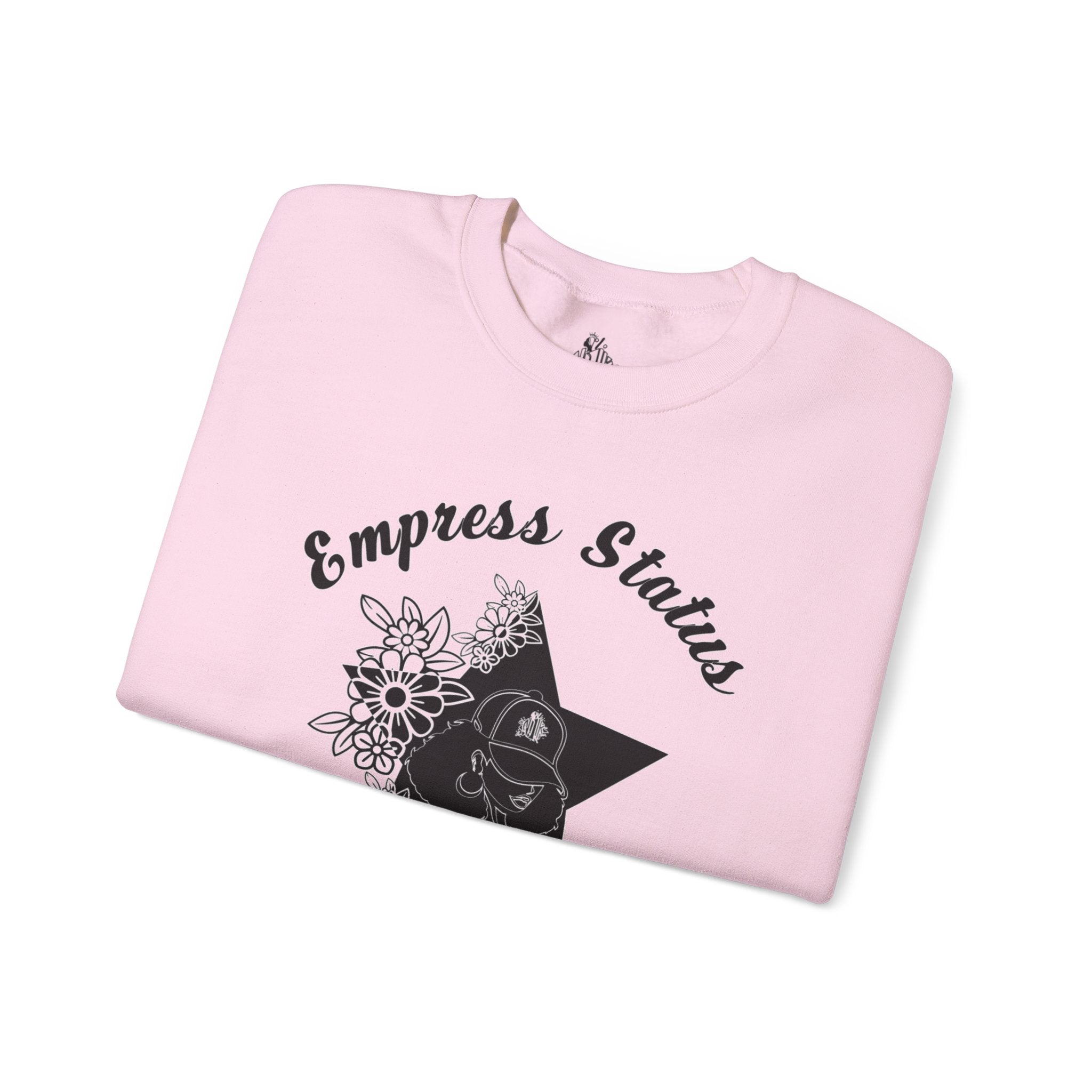 Empress Black Girl Floral Status Unisex Sweatshirt