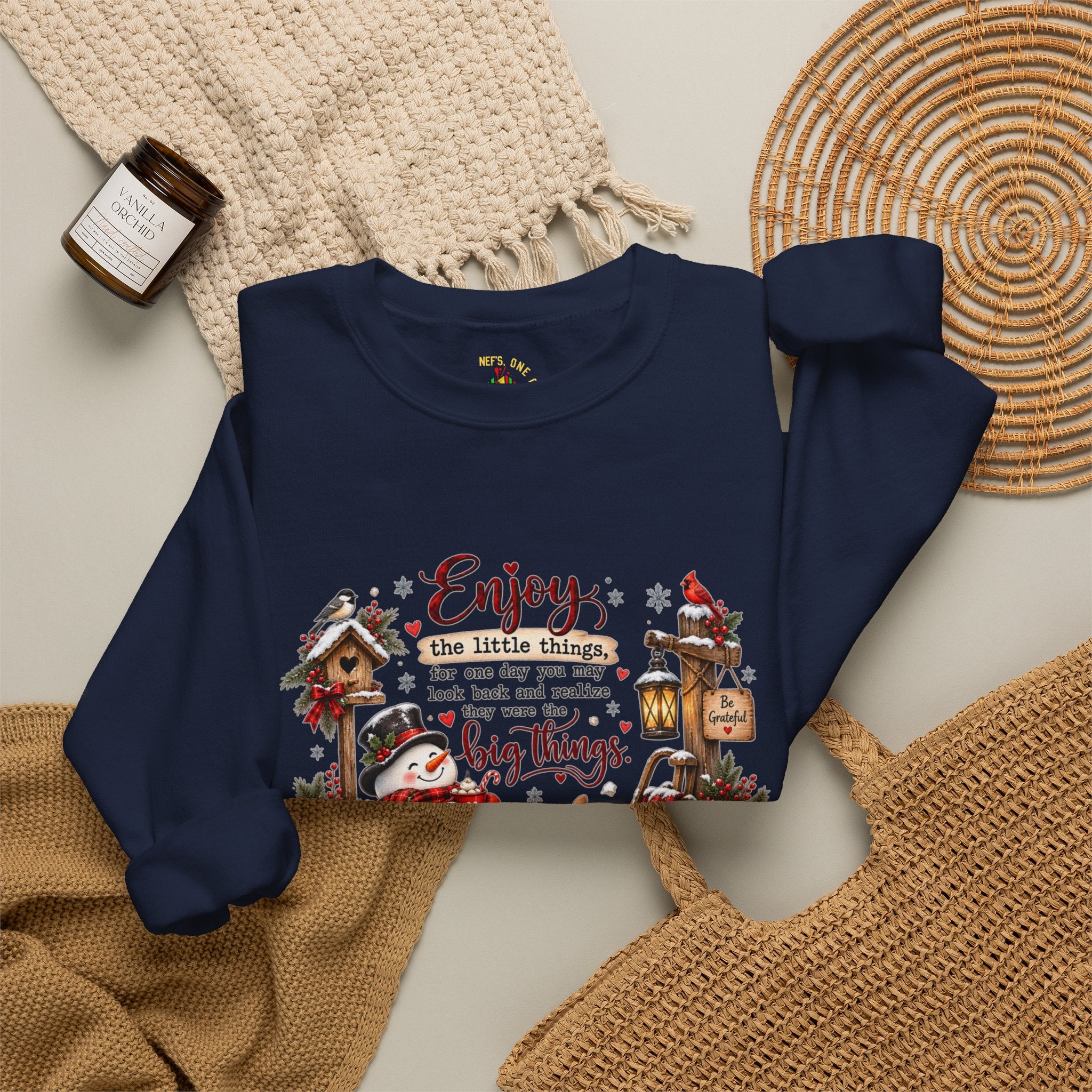 Enjoy the Little Things Christmas Crewneck Sweatshirt