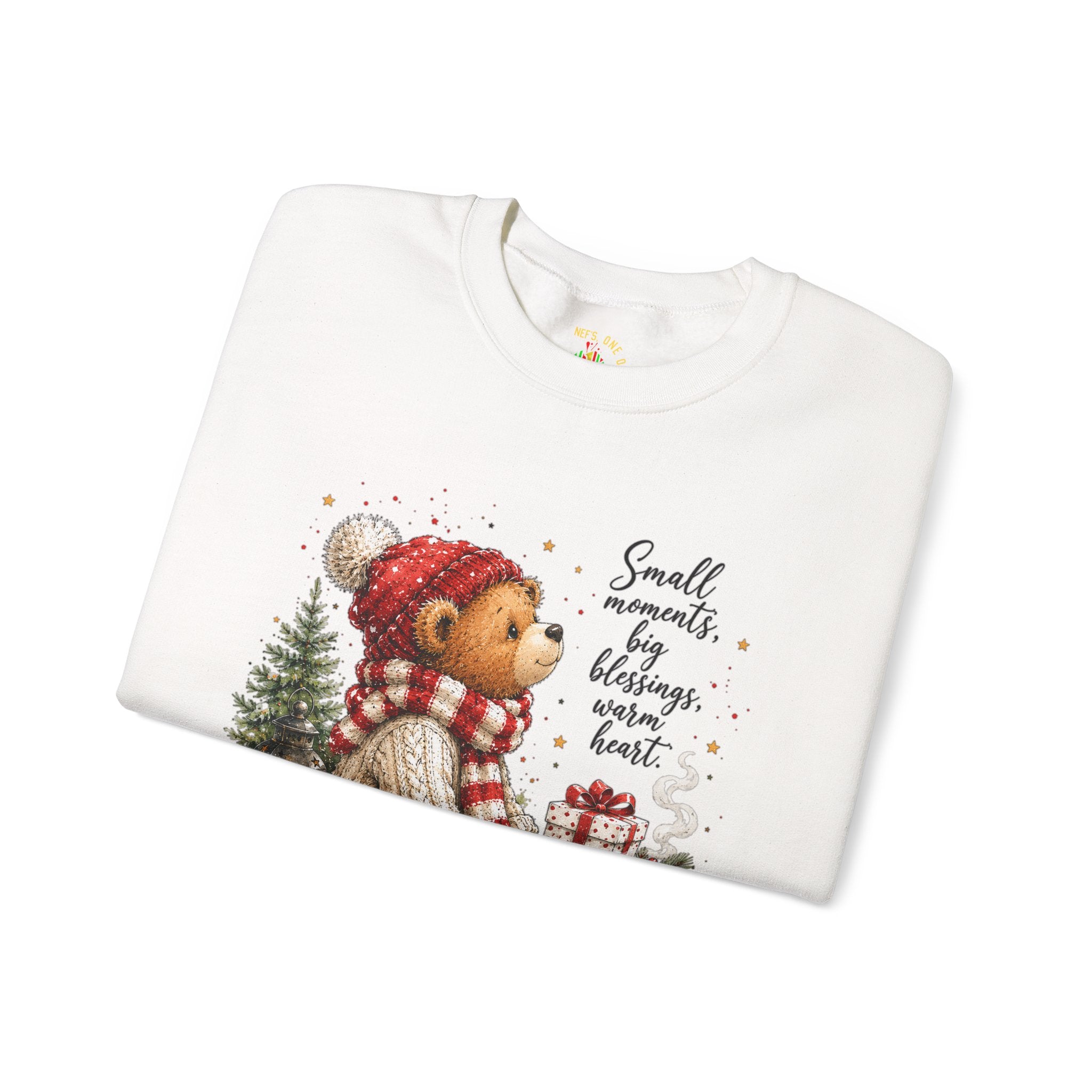 Christmas Bear Crewneck Sweatshirt – Cozy Holiday Teddy Bear Design
