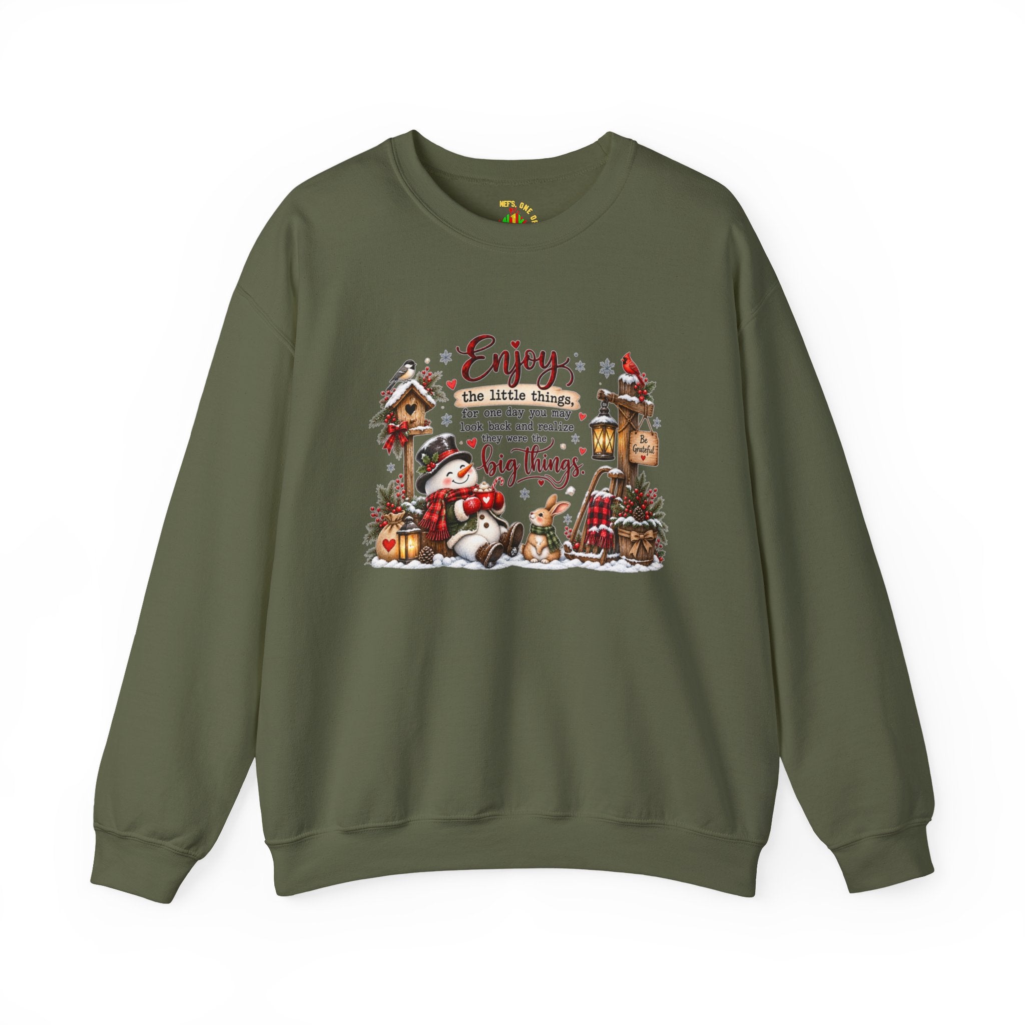 Enjoy the Little Things Christmas Crewneck Sweatshirt
