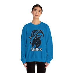 Aries Zodiac Unisex Casual Crewneck Sweatshirt
